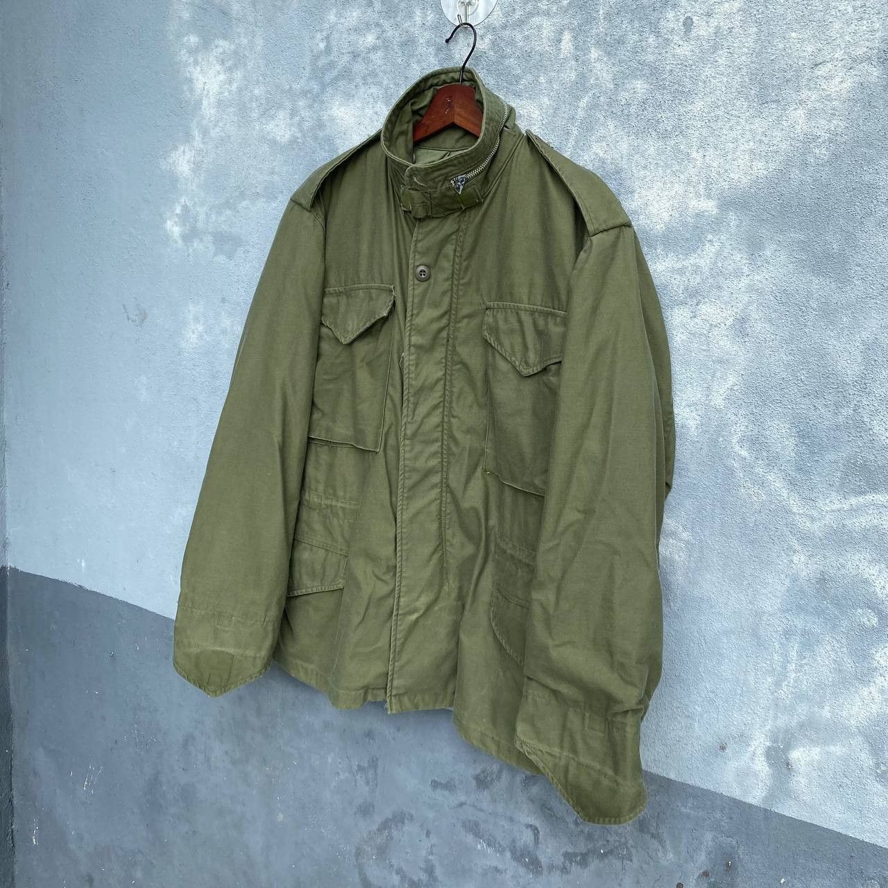 Alpha Industries Vintage 80s Military alpha industries 4pocket scovill jacket Size US S / EU 44-46 / 1 - 2 Thumbnail