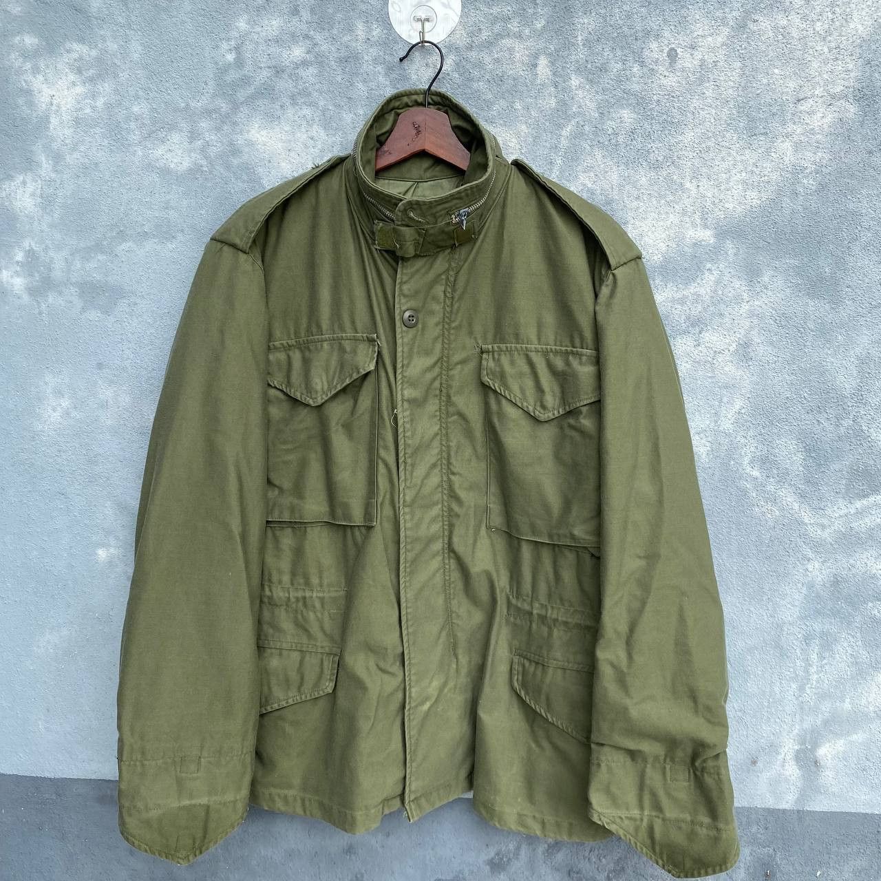 Alpha Industries Vintage 80s Military alpha industries 4pocket scovill jacket Size US S / EU 44-46 / 1 - 3 Thumbnail
