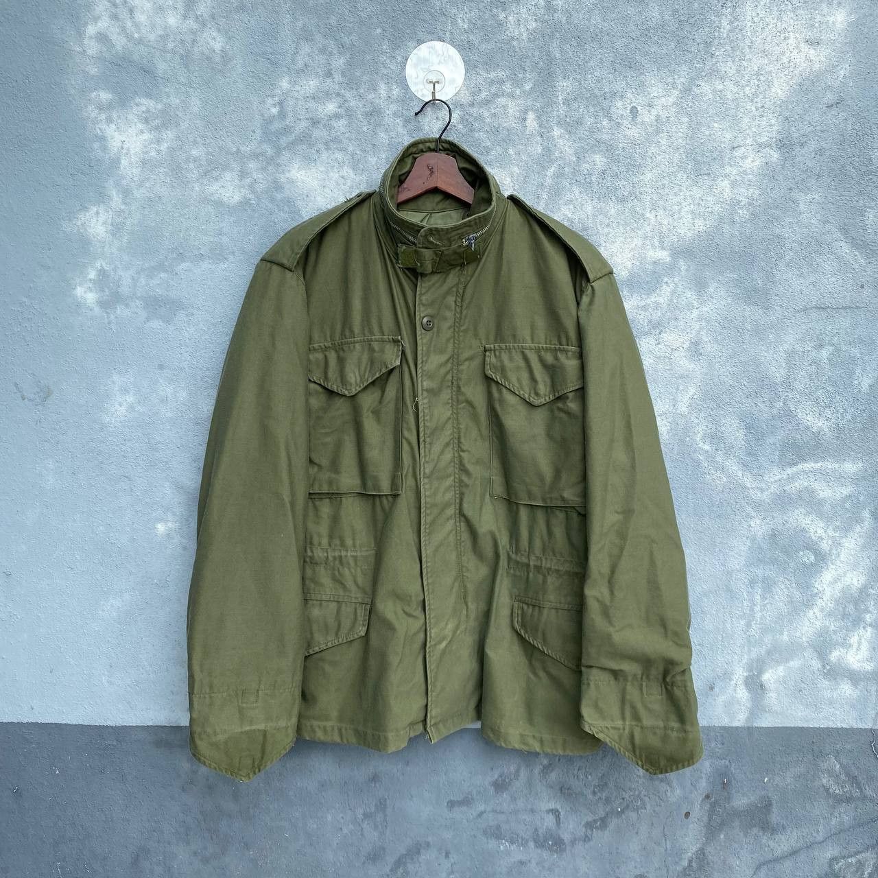 Alpha Industries Vintage 80s Military alpha industries 4pocket scovill jacket Size US S / EU 44-46 / 1 - 1 Thumbnail