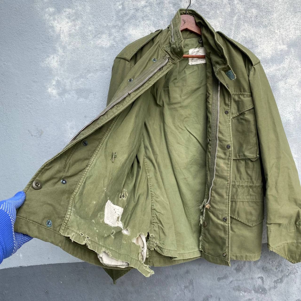 Alpha Industries Vintage 80s Military alpha industries 4pocket scovill jacket Size US S / EU 44-46 / 1 - 14 Thumbnail