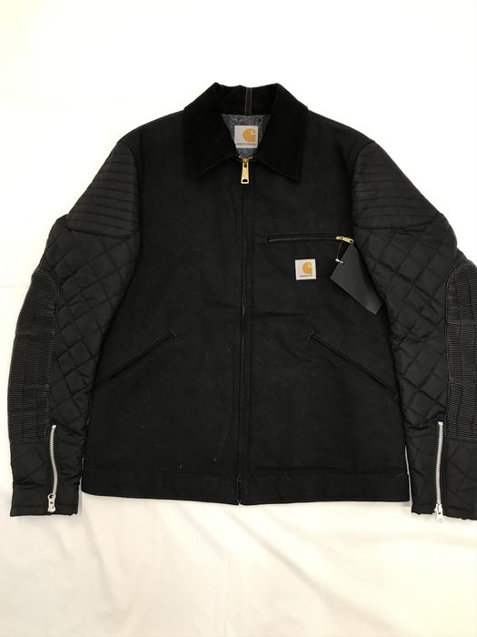 x Carhartt faux leather jacket in black - Junya Watanabe