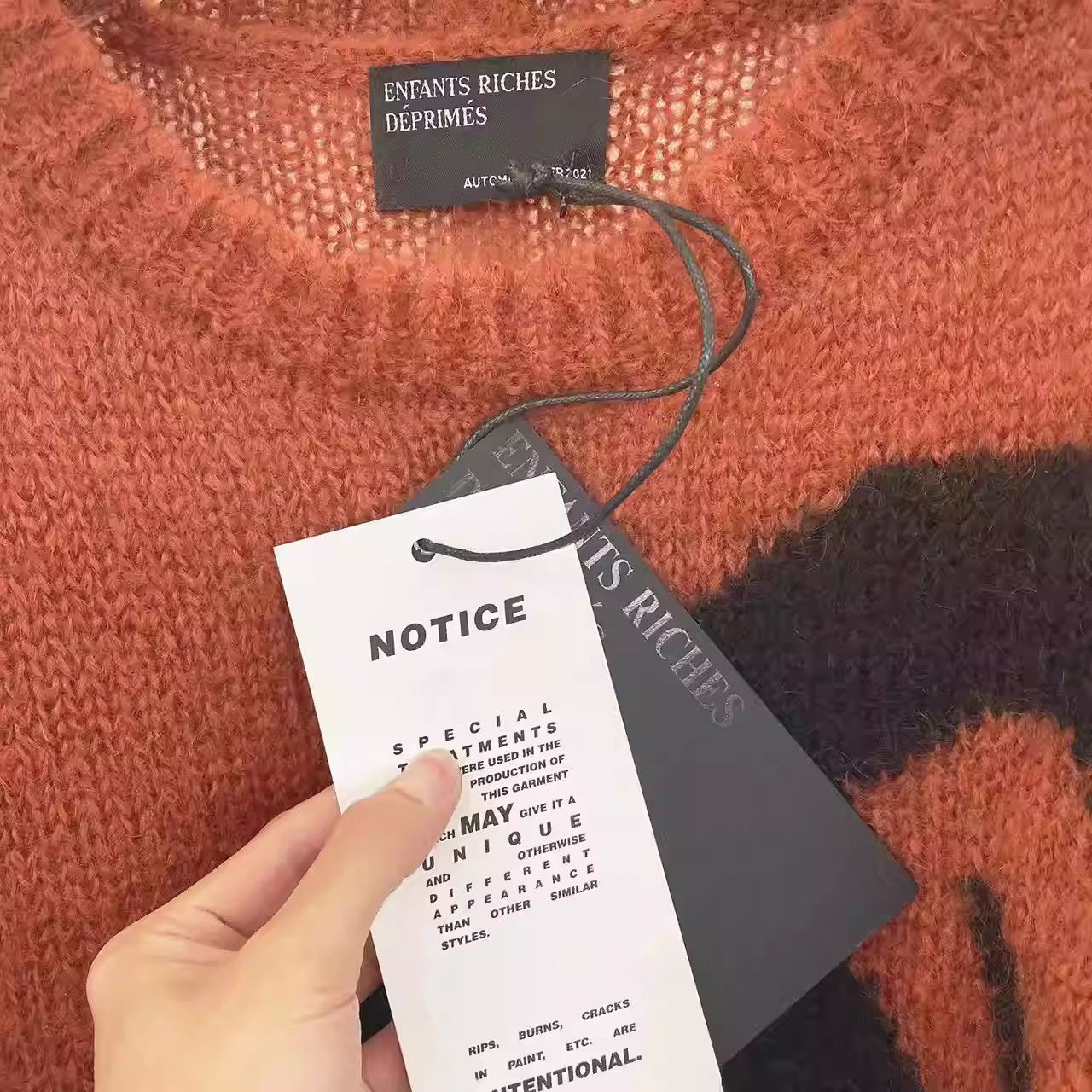Enfants Riches Deprimes ENFANTS RICHES DEPRIMES LOGO mohair sweater Size US M / EU 48-50 / 2 - 3 Thumbnail