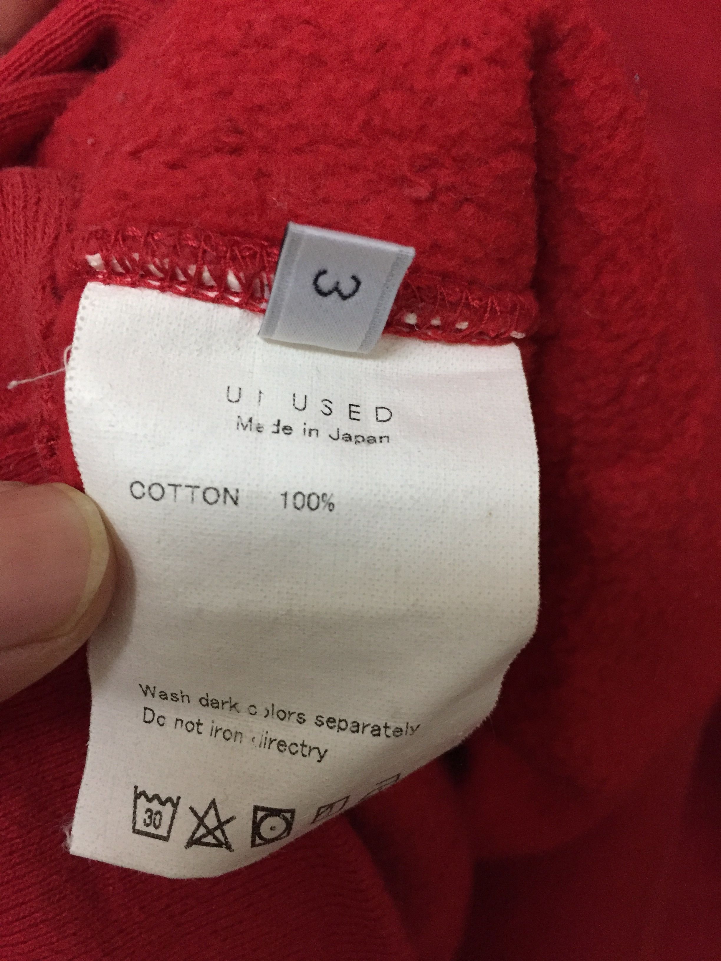 Unused Unused Red Oversize Hoodie Size US XL / EU 56 / 4 - 9 Thumbnail