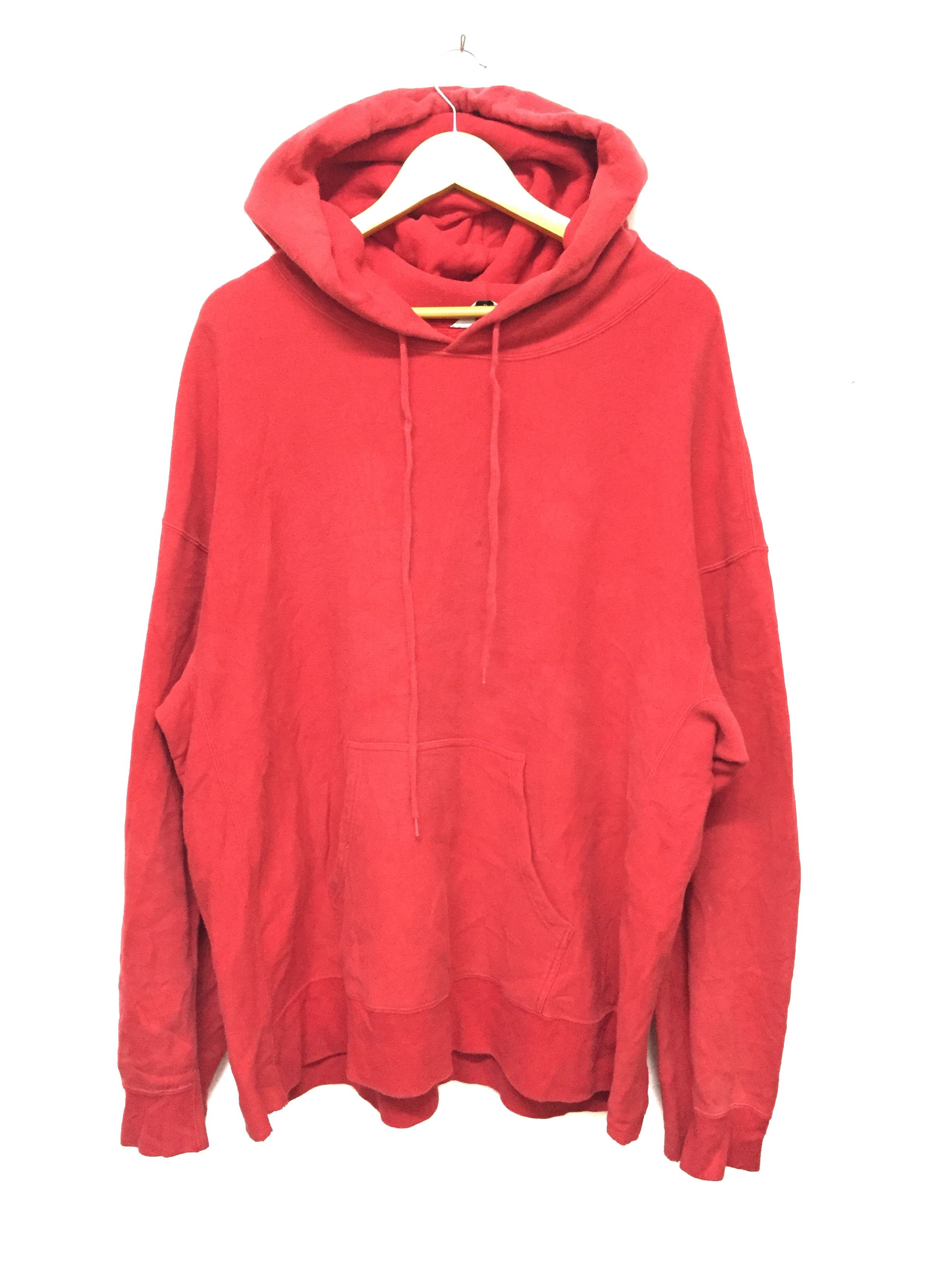 Unused Unused Red Oversize Hoodie Size US XL / EU 56 / 4 - 2 Thumbnail