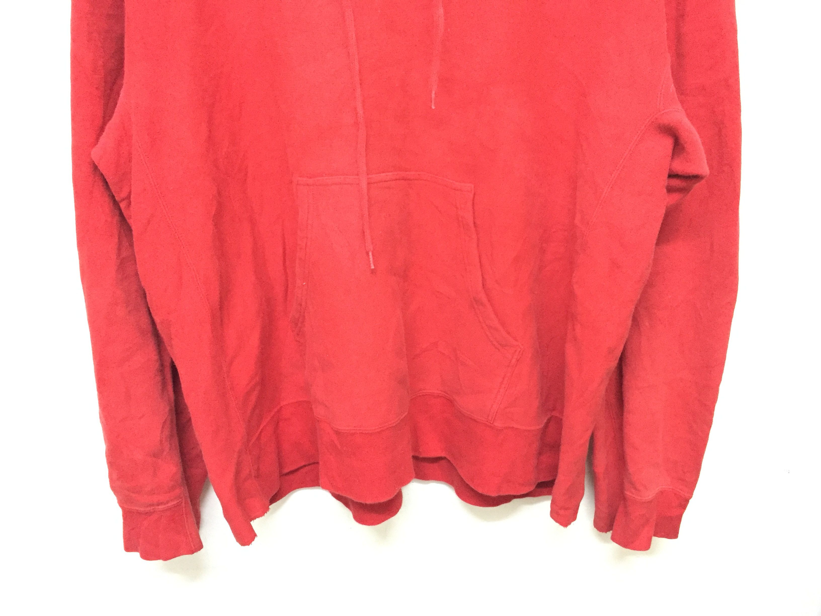 Unused Unused Red Oversize Hoodie Size US XL / EU 56 / 4 - 4 Thumbnail