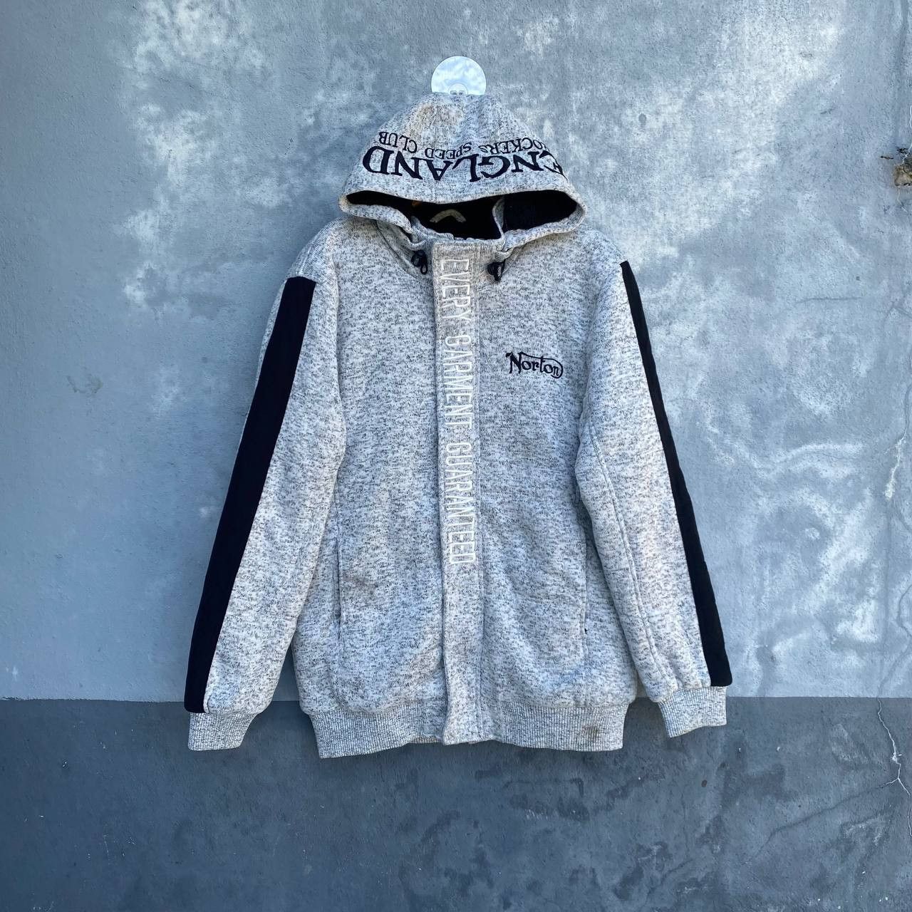 Norton Norton embroidery logo sherpa lining jacket hoodie Size US L / EU 52-54 / 3 - 2 Thumbnail