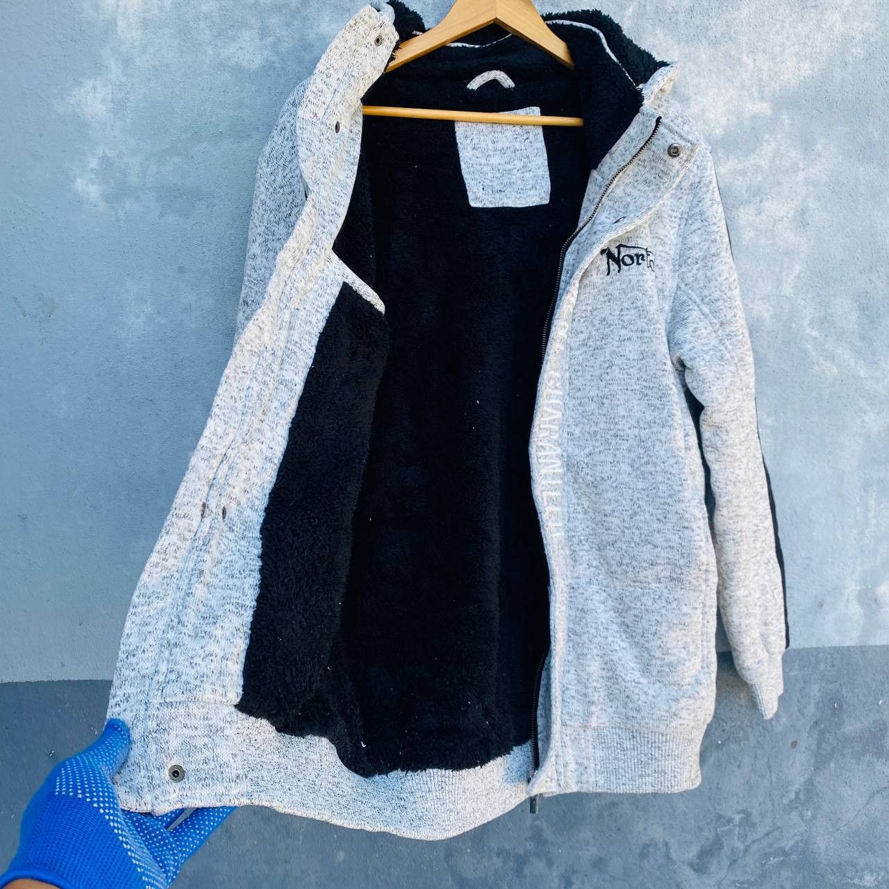 Norton Norton embroidery logo sherpa lining jacket hoodie Size US L / EU 52-54 / 3 - 8 Thumbnail