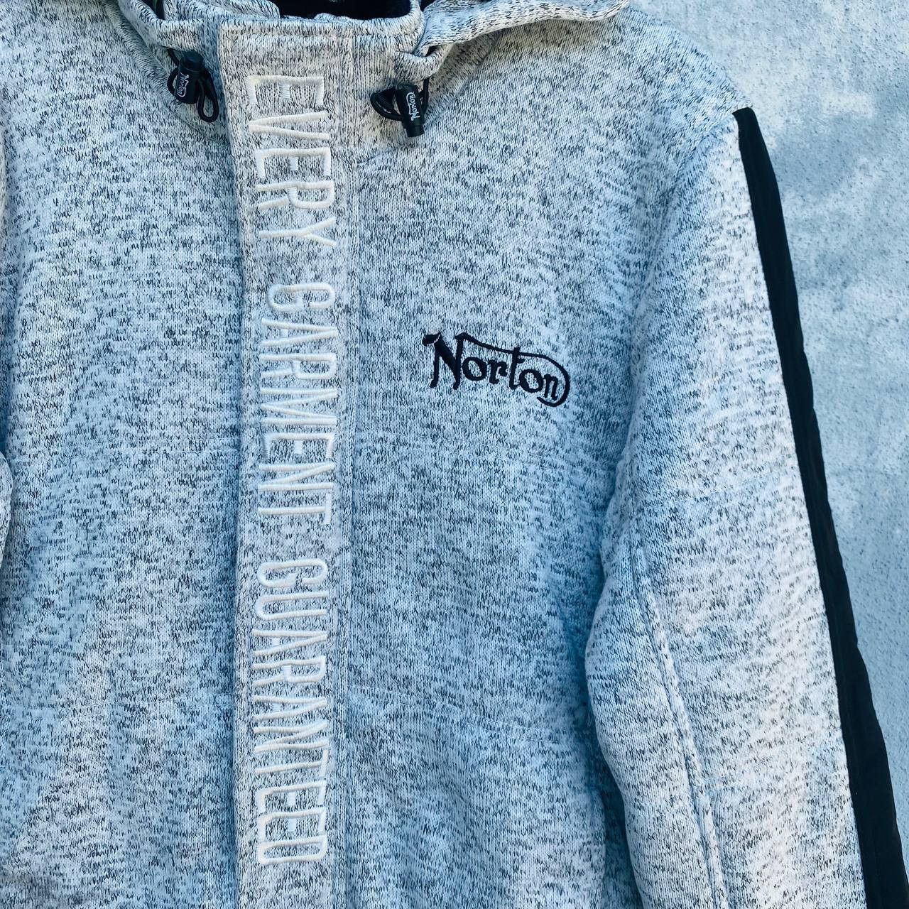 Norton Norton embroidery logo sherpa lining jacket hoodie Size US L / EU 52-54 / 3 - 5 Thumbnail