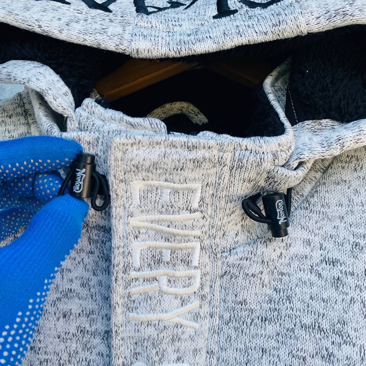 Norton Norton embroidery logo sherpa lining jacket hoodie Size US L / EU 52-54 / 3 - 4 Thumbnail