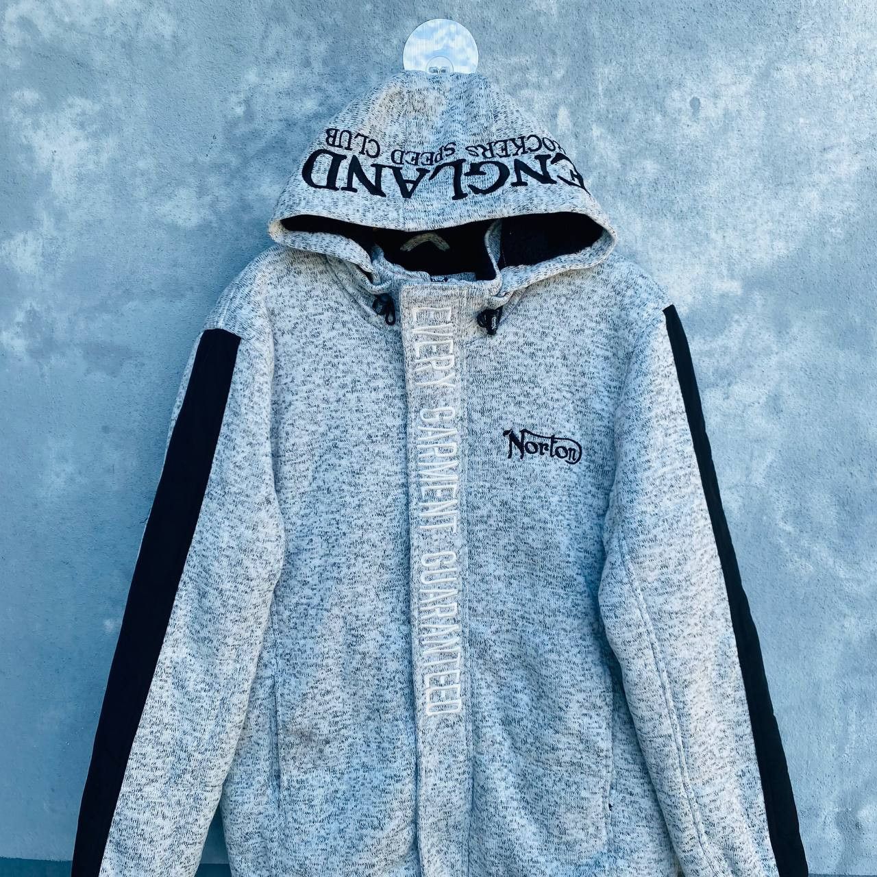 Norton Norton embroidery logo sherpa lining jacket hoodie Size US L / EU 52-54 / 3 - 3 Thumbnail