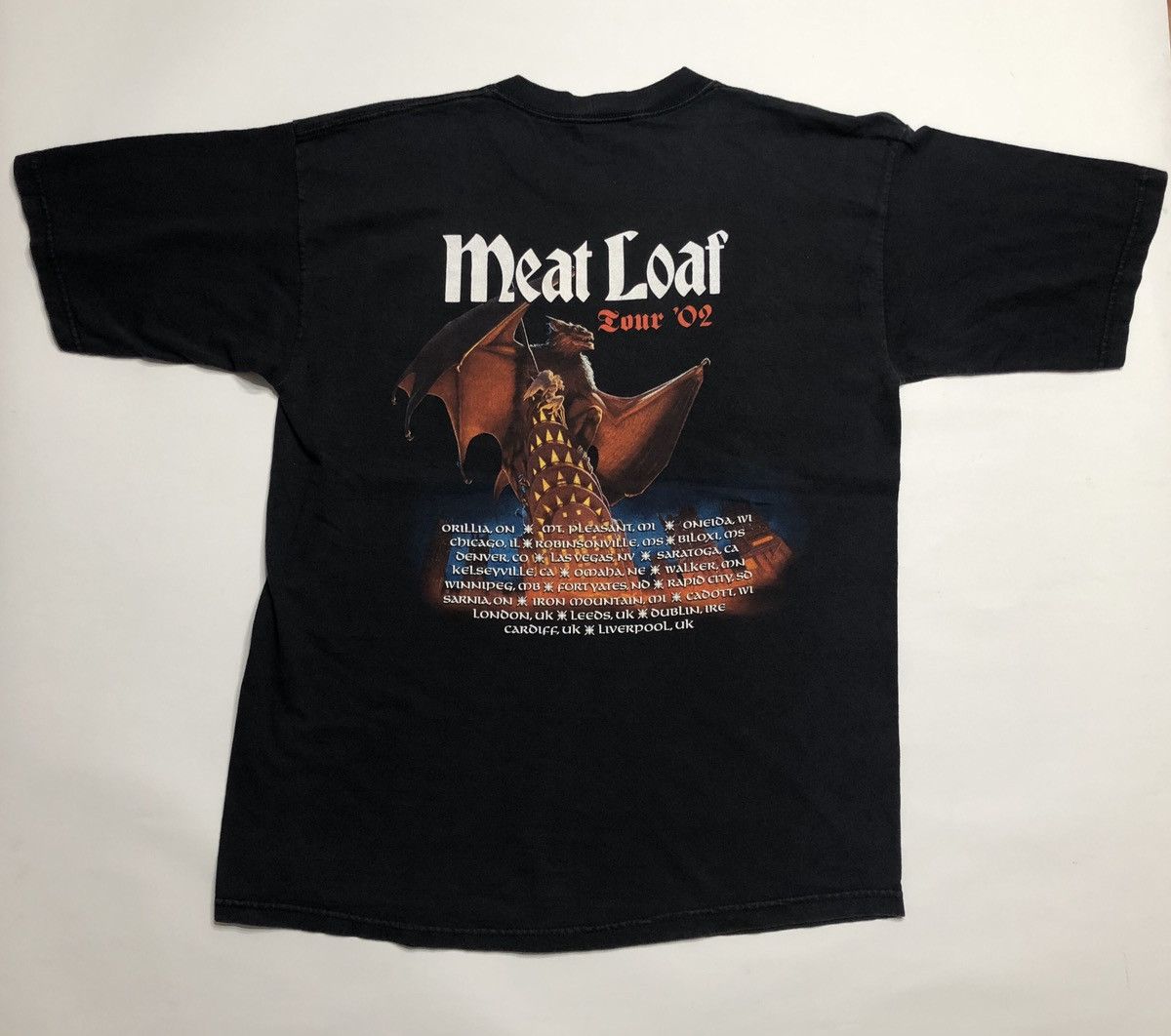 Band Tees × Vintage Vintage 2002 Meat Loaf Tour Size US L / EU 52-54 / 3 - 4 Thumbnail