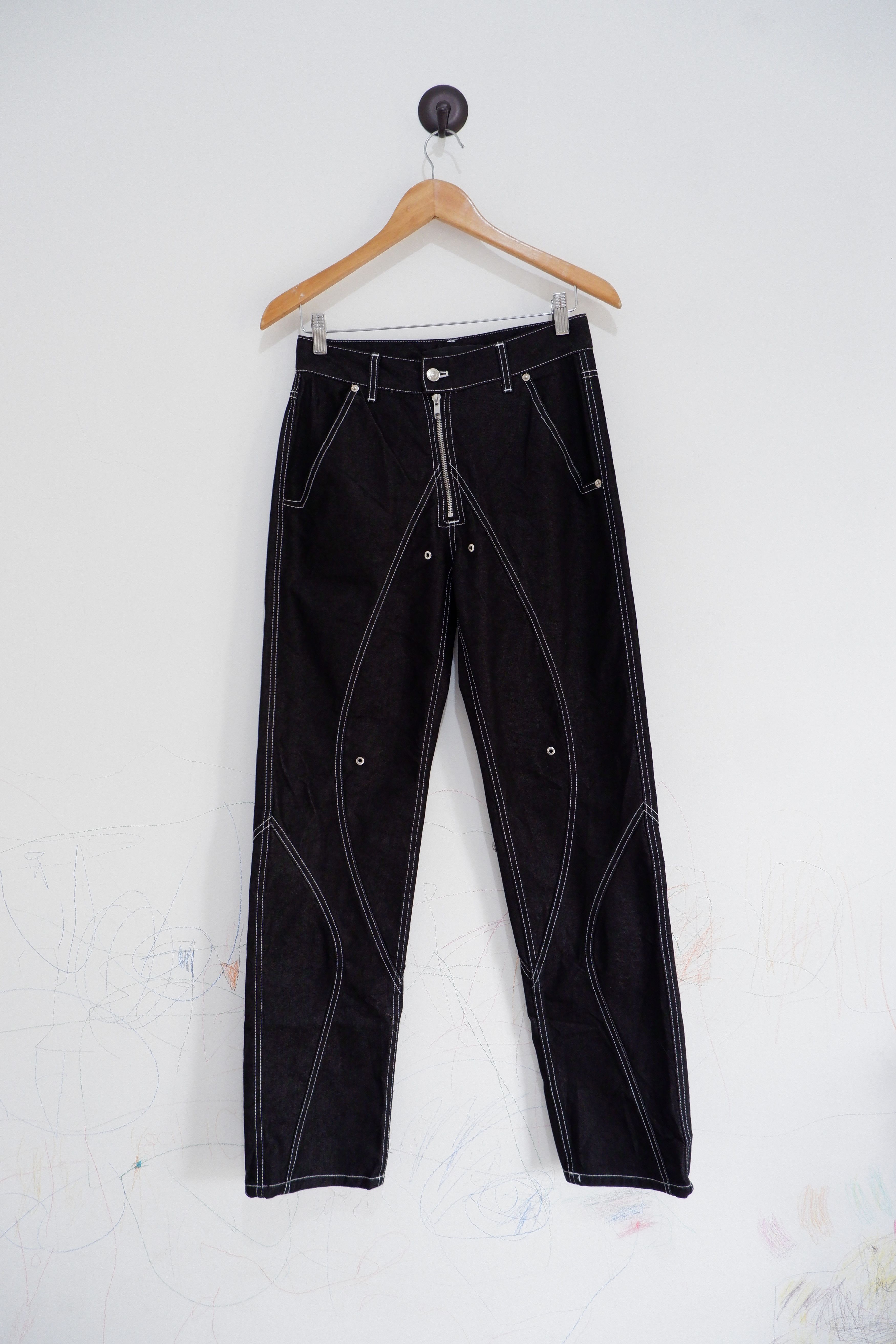 Japanese Brand 51PERCENT Contrast Stitch Denim | Like New | SS21 Size US 28 / EU 44 - 3 Thumbnail