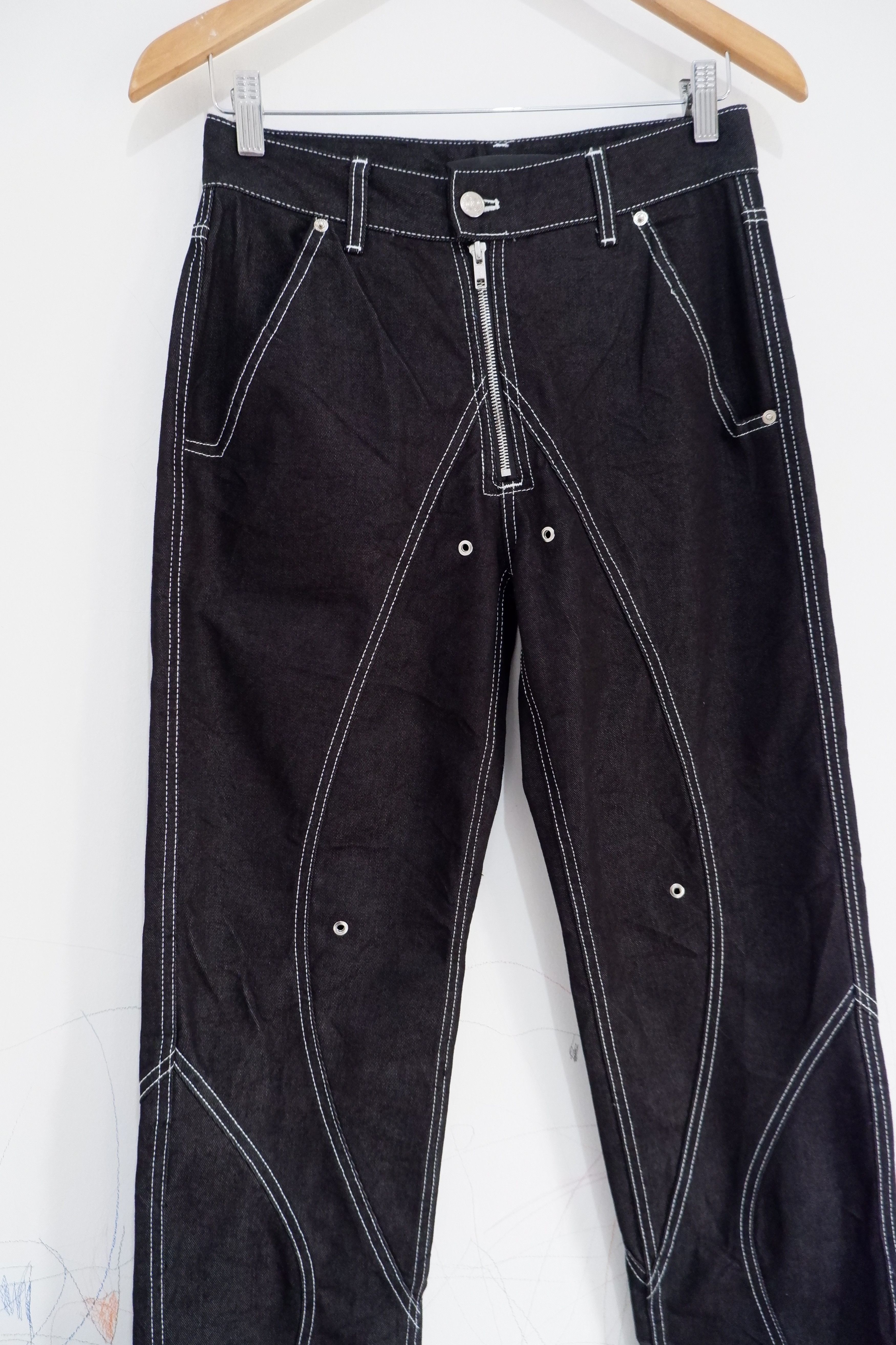 Japanese Brand 51PERCENT Contrast Stitch Denim | Like New | SS21 Size US 28 / EU 44 - 5 Thumbnail