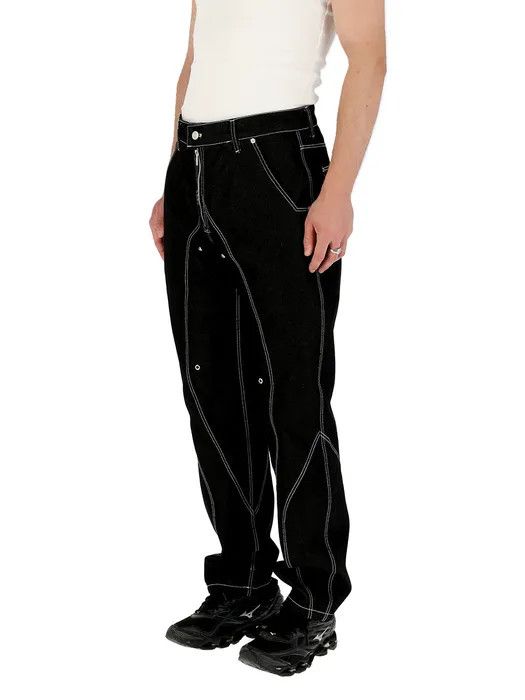 Japanese Brand 51PERCENT Contrast Stitch Denim | Like New | SS21 Size US 28 / EU 44 - 1 Thumbnail