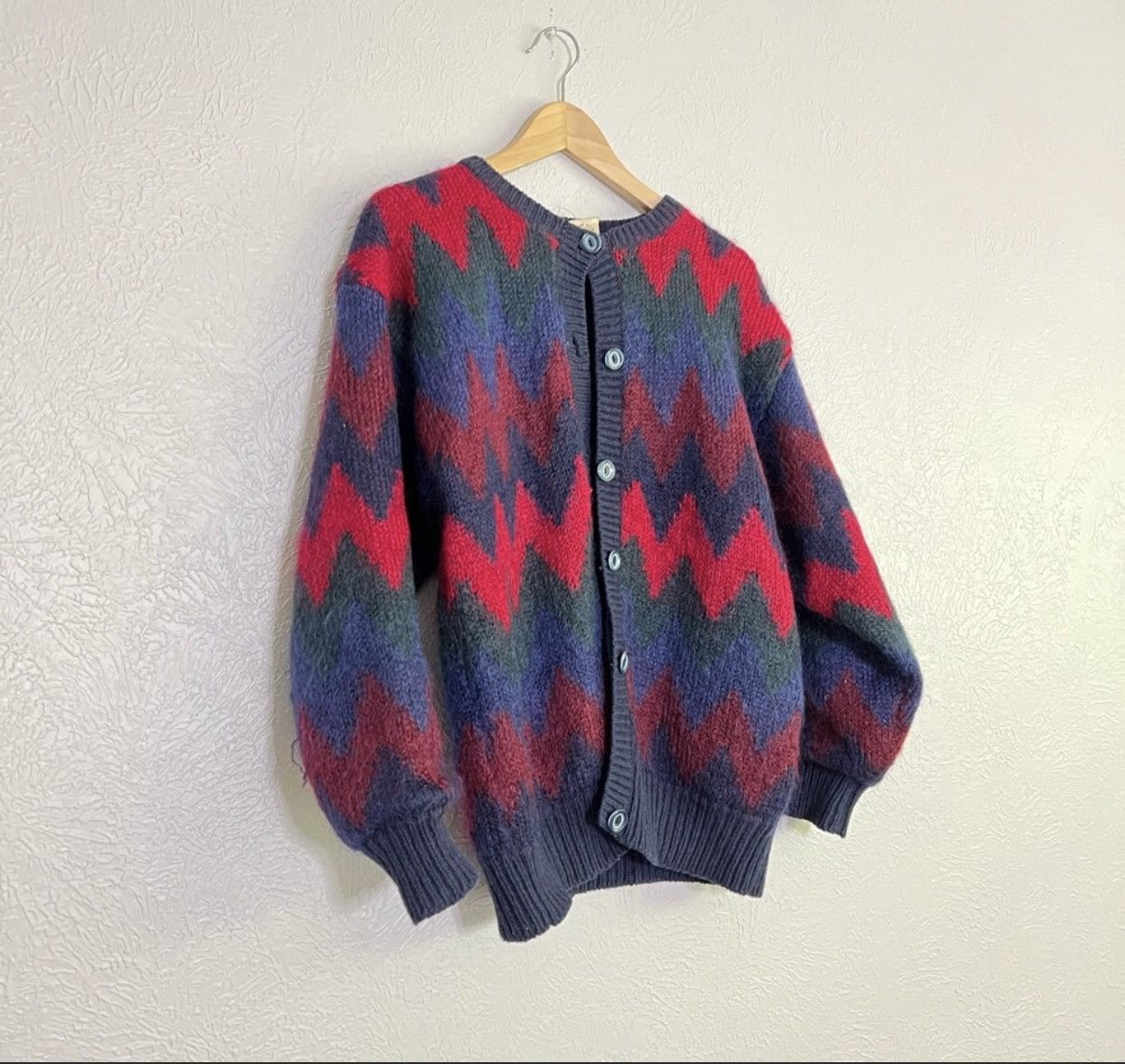 Japanese Brand RARE vintage mohair cardigan sweater Size US M / EU 48-50 / 2 - 1 Thumbnail