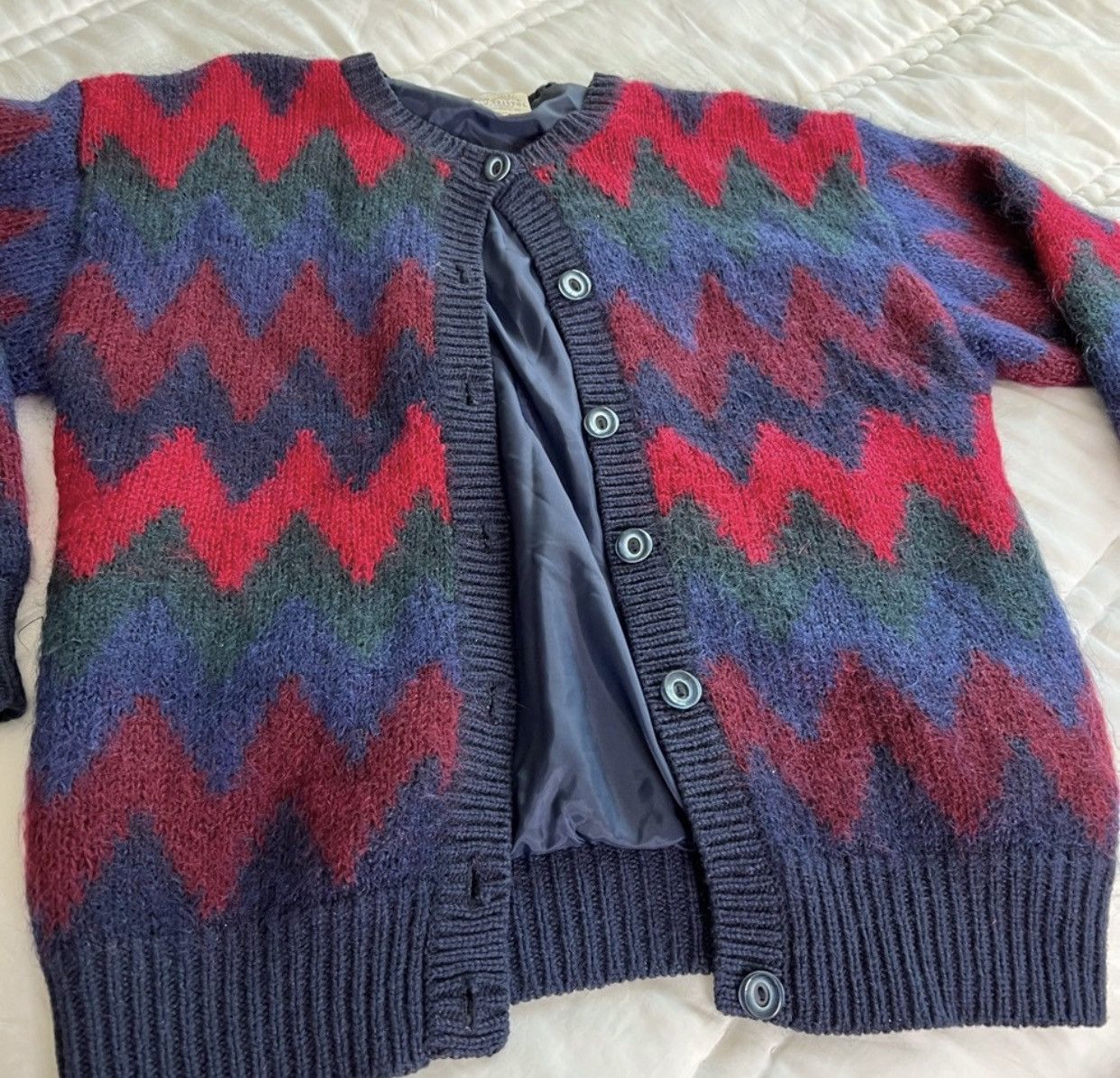 Japanese Brand RARE vintage mohair cardigan sweater Size US M / EU 48-50 / 2 - 3 Thumbnail