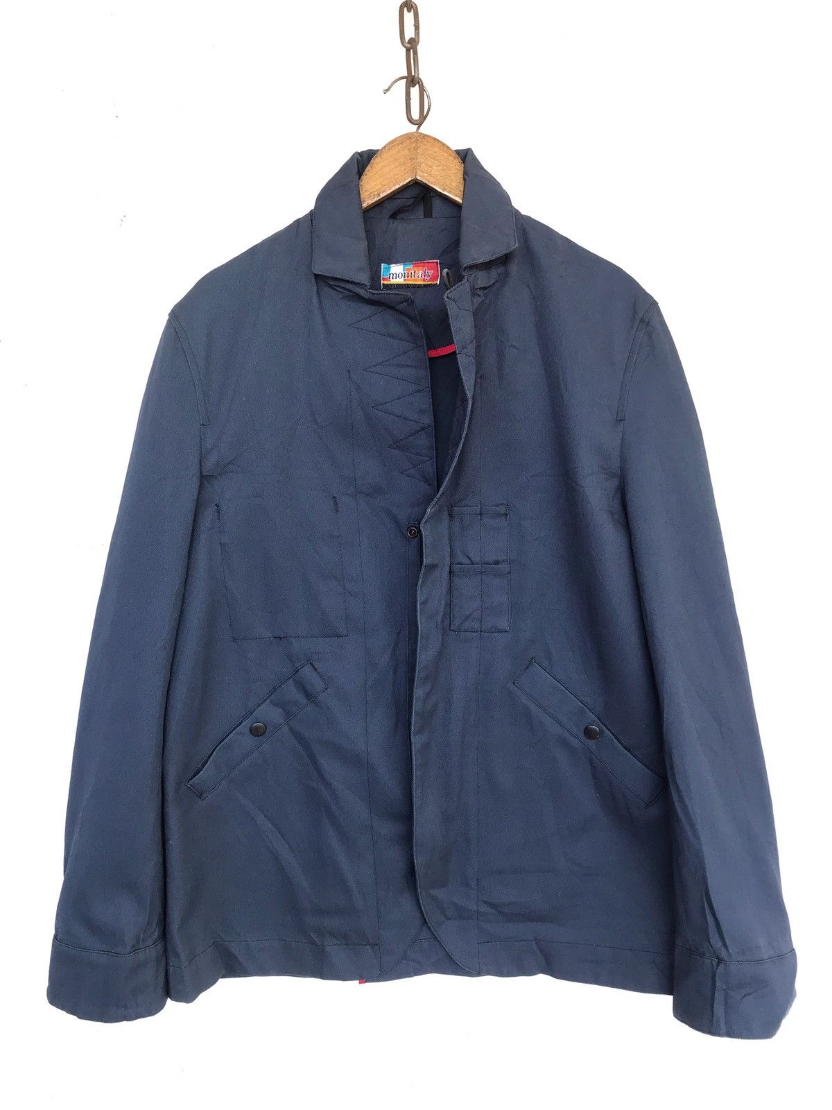 image of Beams Plus x Monitaly Final Vintage Monitaly X Beams Worker Jacket in Blue, Men's (Size Medium)