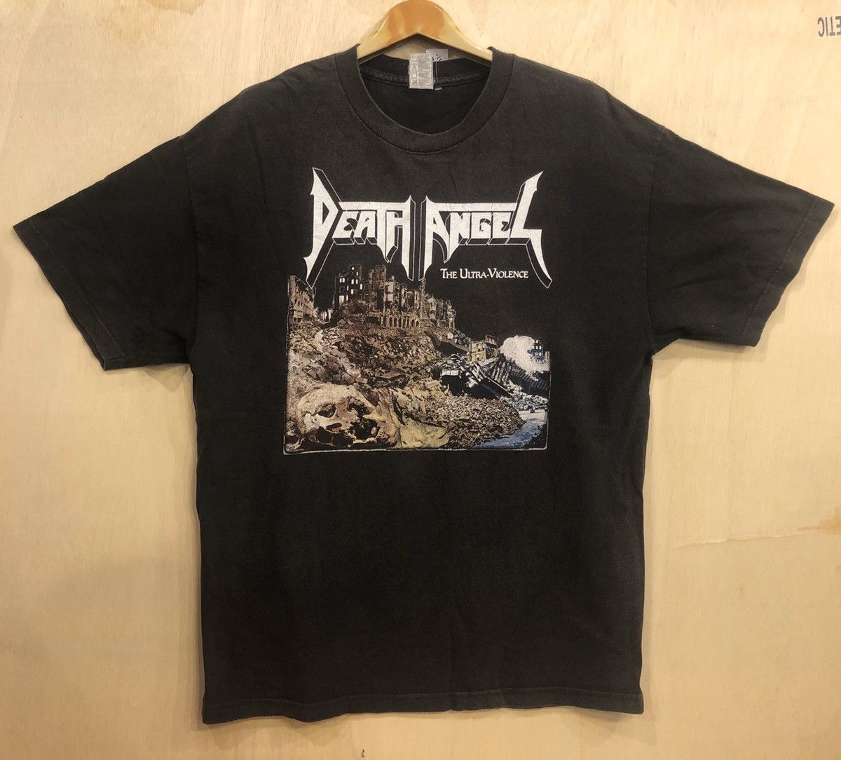 image of Band Tees x Rock Band Vintage Death Angel in Black, Men's (Size 2XL)