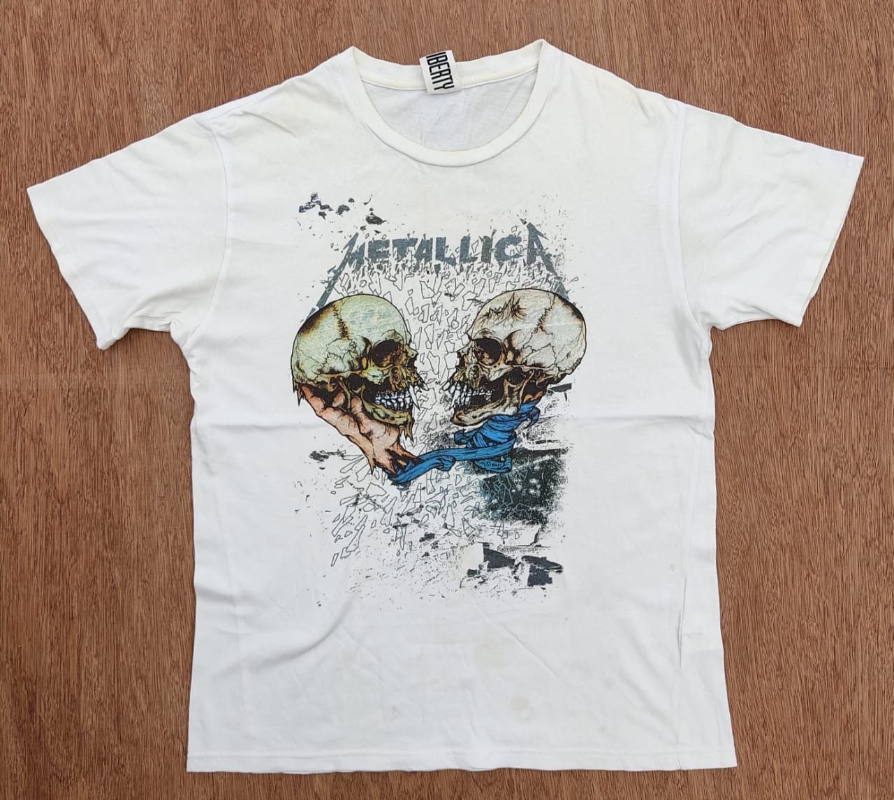 image of Band Tees x Metallica Tee D - 29 in White, Men's (Size Large)