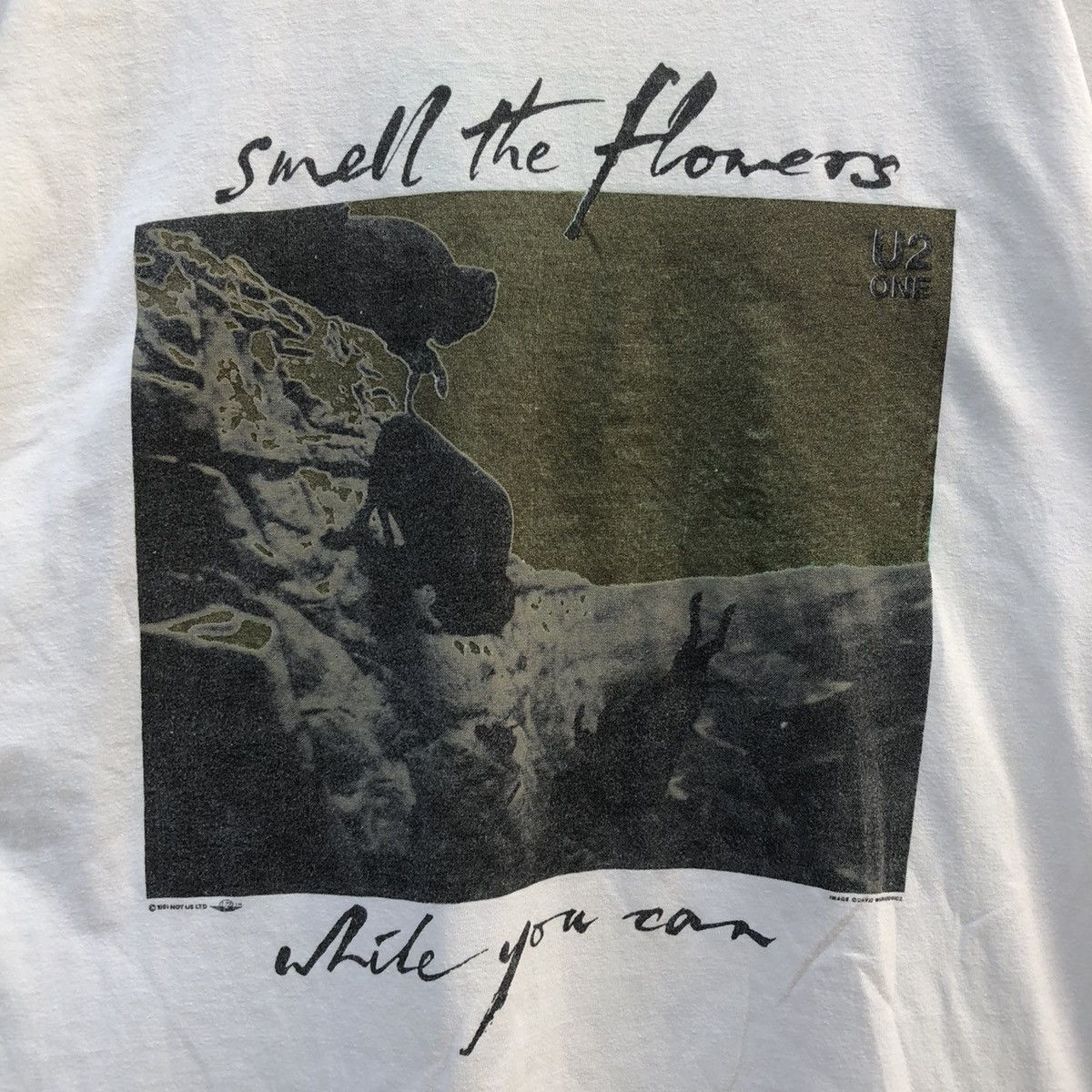Band Tees × Vintage 🔥🔥Vintage U2 SMELL THE FLOWER WHILE YOU CAN BAND T-shirt Size US XL / EU 56 / 4 - 2 Thumbnail