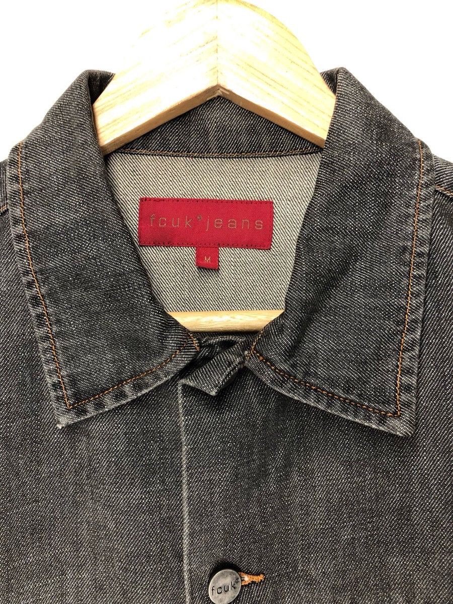 Japanese Brand × Number (N)ine 🇯🇵 Fcuk Japan Hybrid Sleeve Knit Distressed Denim Jacket Size US M / EU 48-50 / 2 - 4 Thumbnail