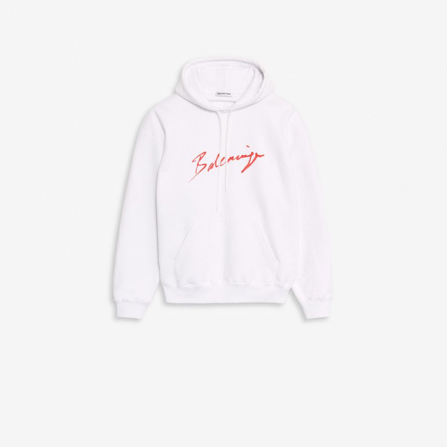 Balenciaga Balenciaga White Hoodie Size US XL / EU 56 / 4 - 1 Thumbnail