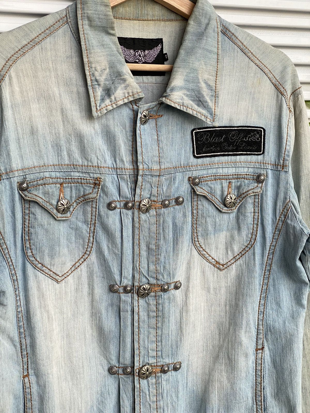 Japanese Brand Vintage Angel Chrome Wings Hearts Crest /Travis Flacko Scott Size US M / EU 48-50 / 2 - 1 Thumbnail