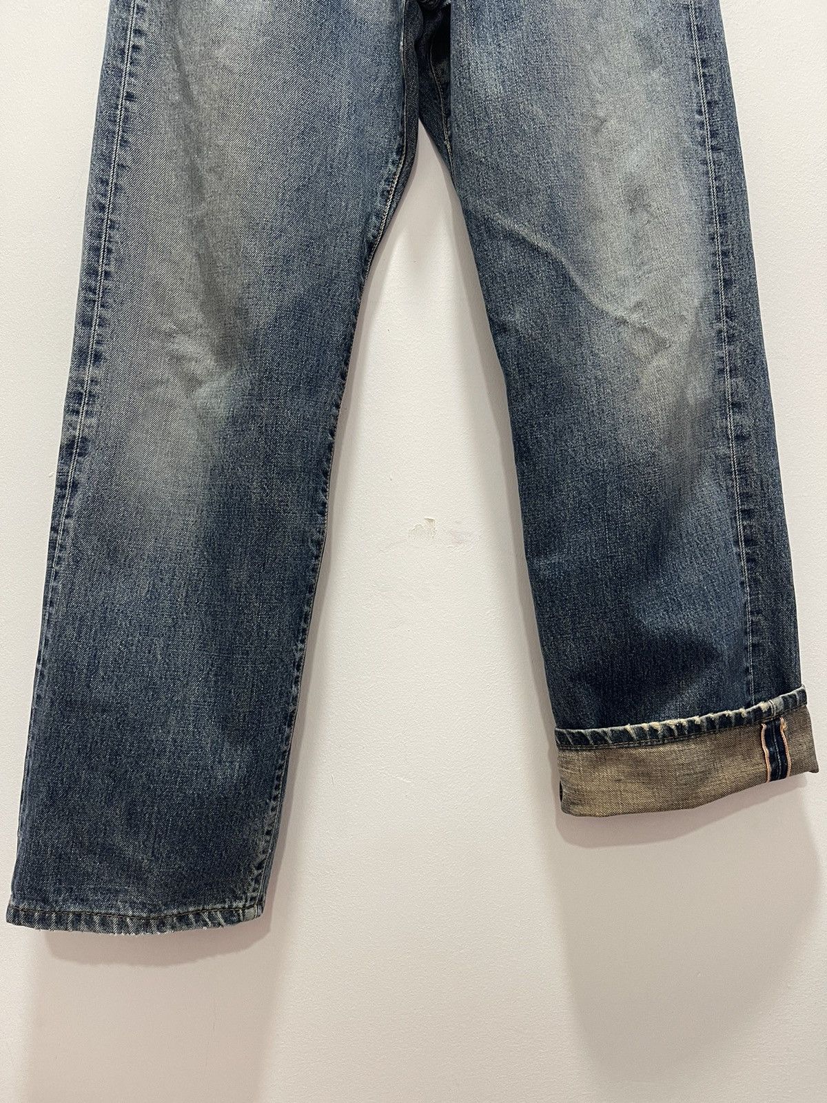 Edwin VINTAGE EDWIN 505 SELVEDGE DISTRESSED DENIM JEANS 31x34 Size US 30 / EU 46 - 5 Thumbnail