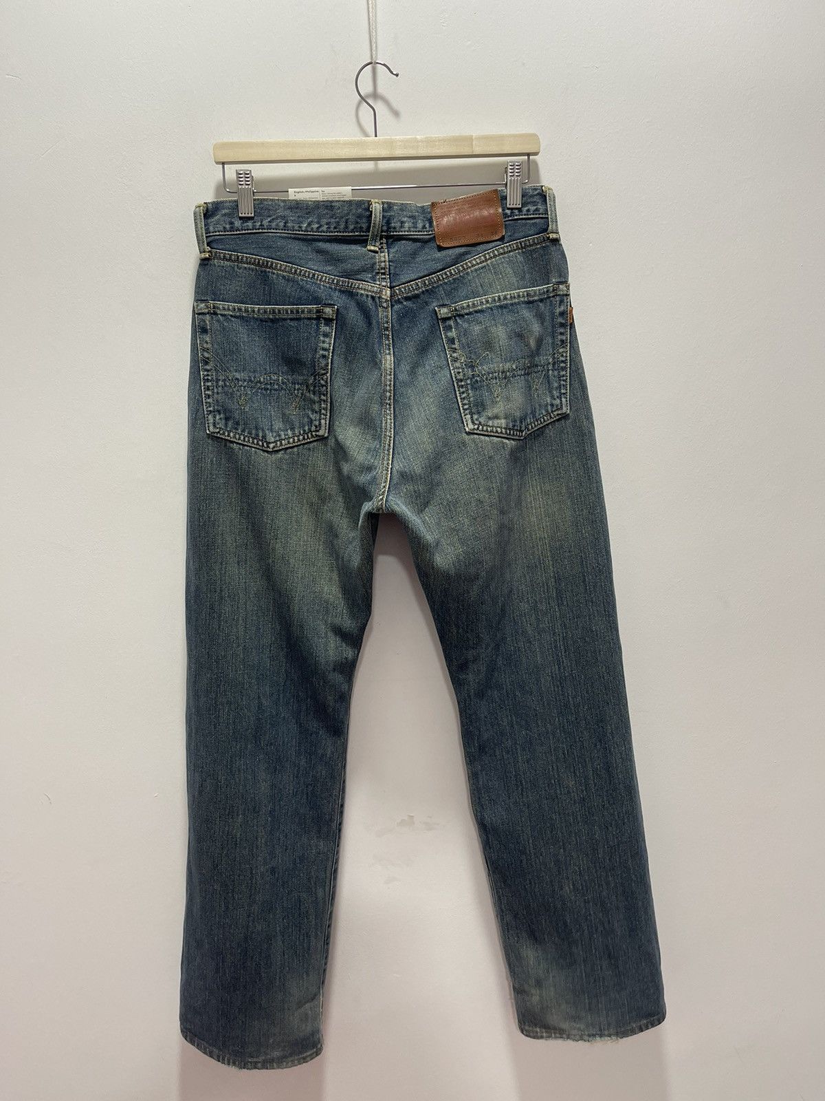 Edwin VINTAGE EDWIN 505 SELVEDGE DISTRESSED DENIM JEANS 31x34 Size US 31 - 8 Thumbnail