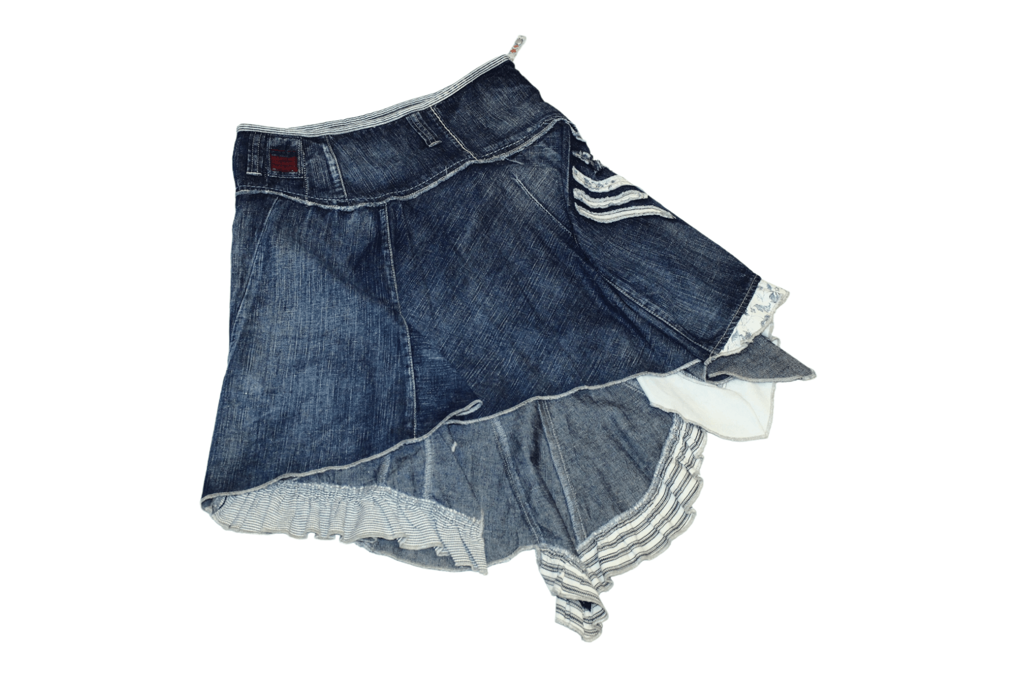 Marithe + Francois Girbaud 💥VTG💥Marithe Francois Girbaud Asymmetrical Patchwork Skirt Size 28" / US 6 / IT 42 - 10 Thumbnail