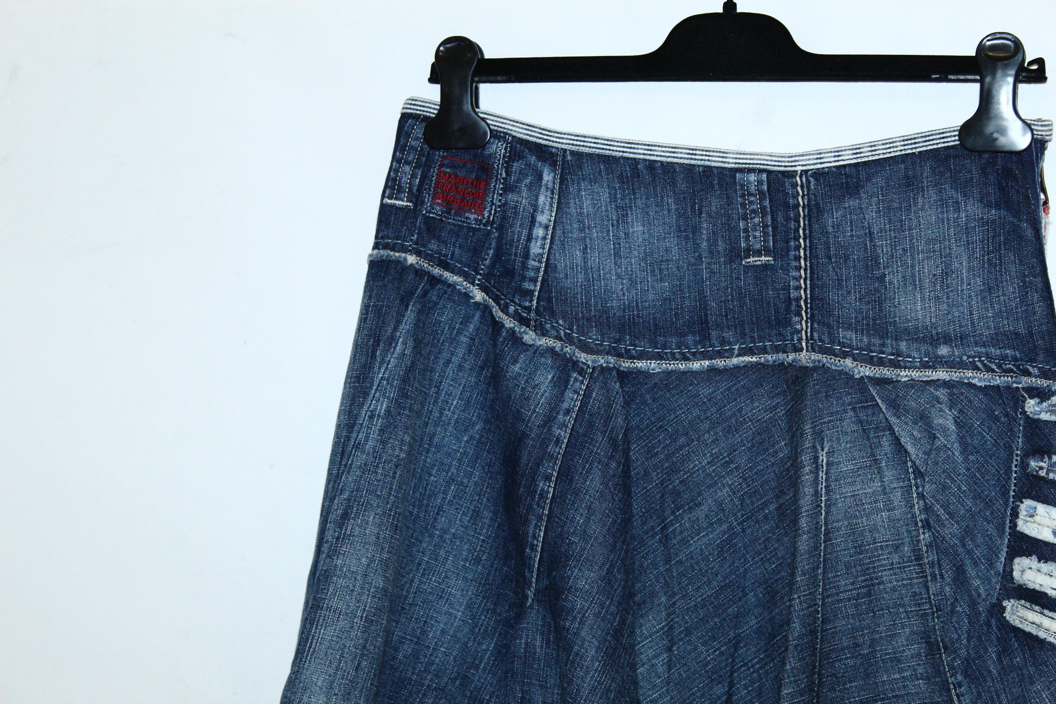Marithe + Francois Girbaud 💥VTG💥Marithe Francois Girbaud Asymmetrical Patchwork Skirt Size 28" / US 6 / IT 42 - 7 Thumbnail