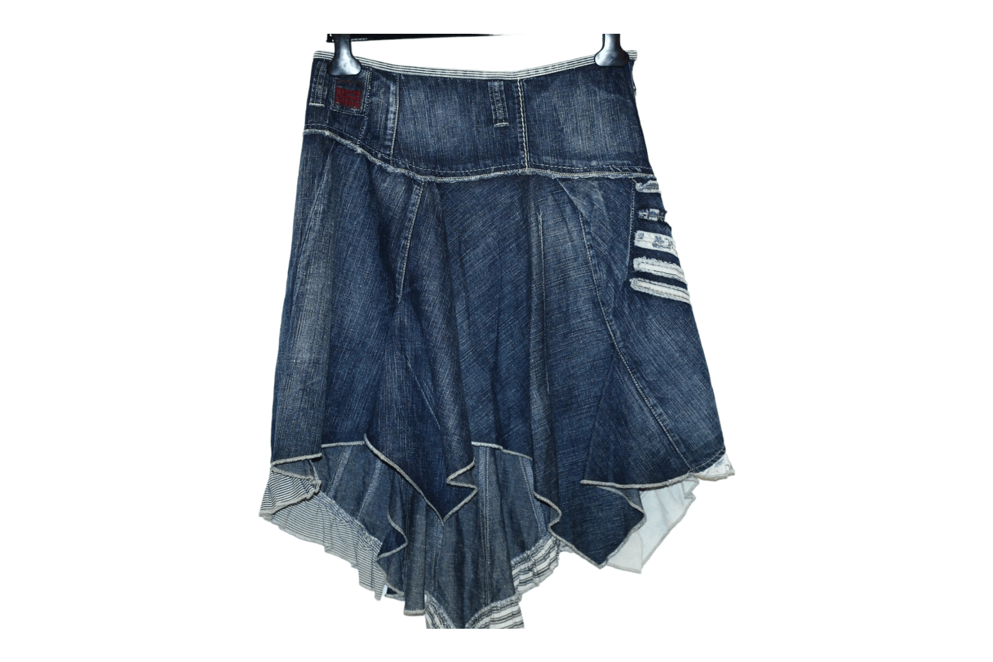Marithe + Francois Girbaud 💥VTG💥Marithe Francois Girbaud Asymmetrical Patchwork Skirt Size 28" / US 6 / IT 42 - 5 Thumbnail