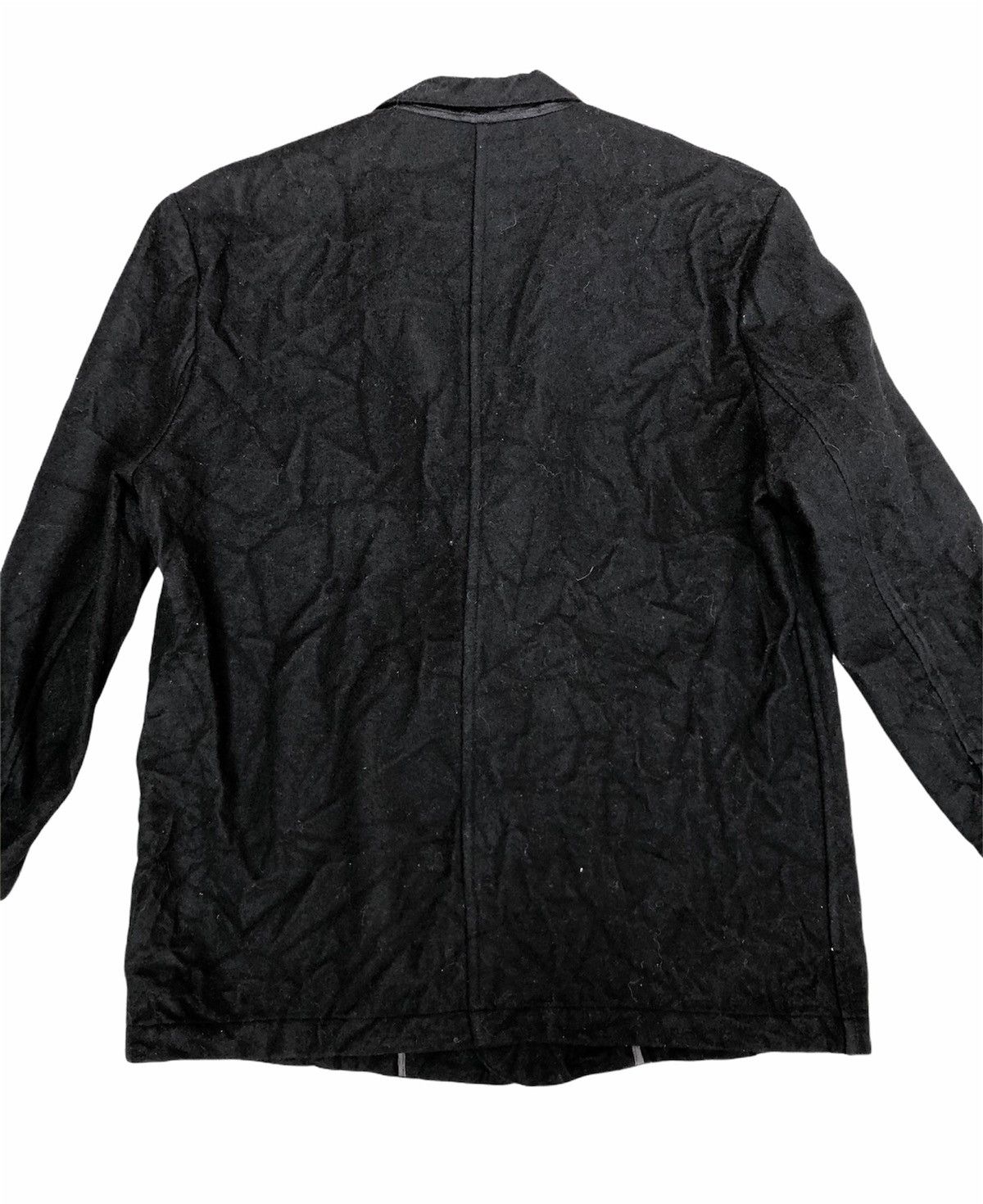 Yohji Yamamoto Workshop By Yohji Yamamoto Snap Button Wool Coat Blazer Size 42L - 8 Thumbnail