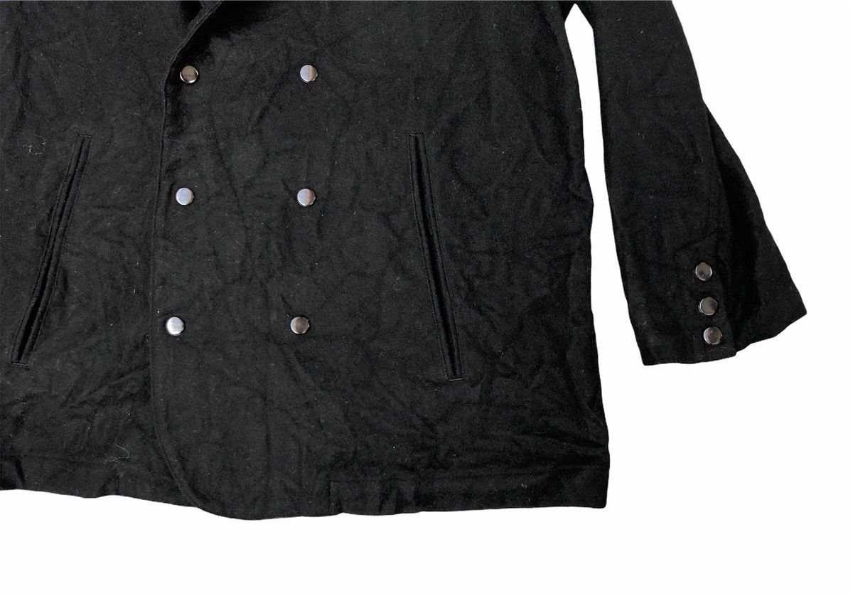 Yohji Yamamoto Workshop By Yohji Yamamoto Snap Button Wool Coat Blazer Size 42L - 5 Thumbnail