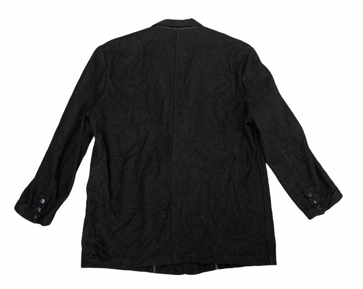 Yohji Yamamoto Workshop By Yohji Yamamoto Snap Button Wool Coat Blazer Size 42L - 7 Thumbnail