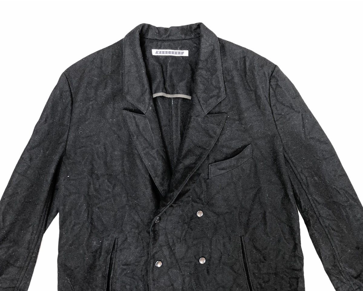Yohji Yamamoto Workshop By Yohji Yamamoto Snap Button Wool Coat Blazer Size 42L - 3 Thumbnail
