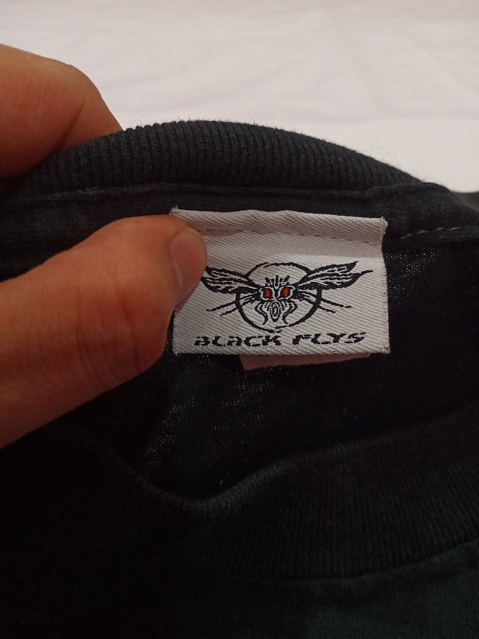 Vintage Vintage Black Fly Tee Size US L / EU 52-54 / 3 - 3 Thumbnail