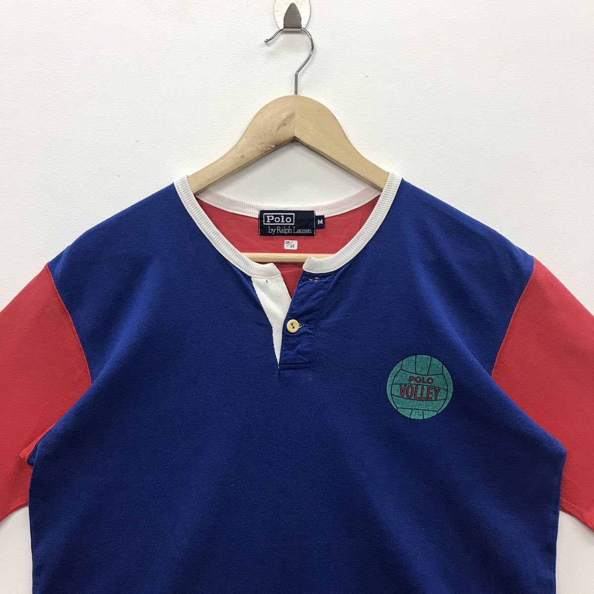 Polo Ralph Lauren × Vintage Rare!! Polo Ralph Lauren Polo Volley Ball Tee Size US M / EU 48-50 / 2 - 2 Thumbnail