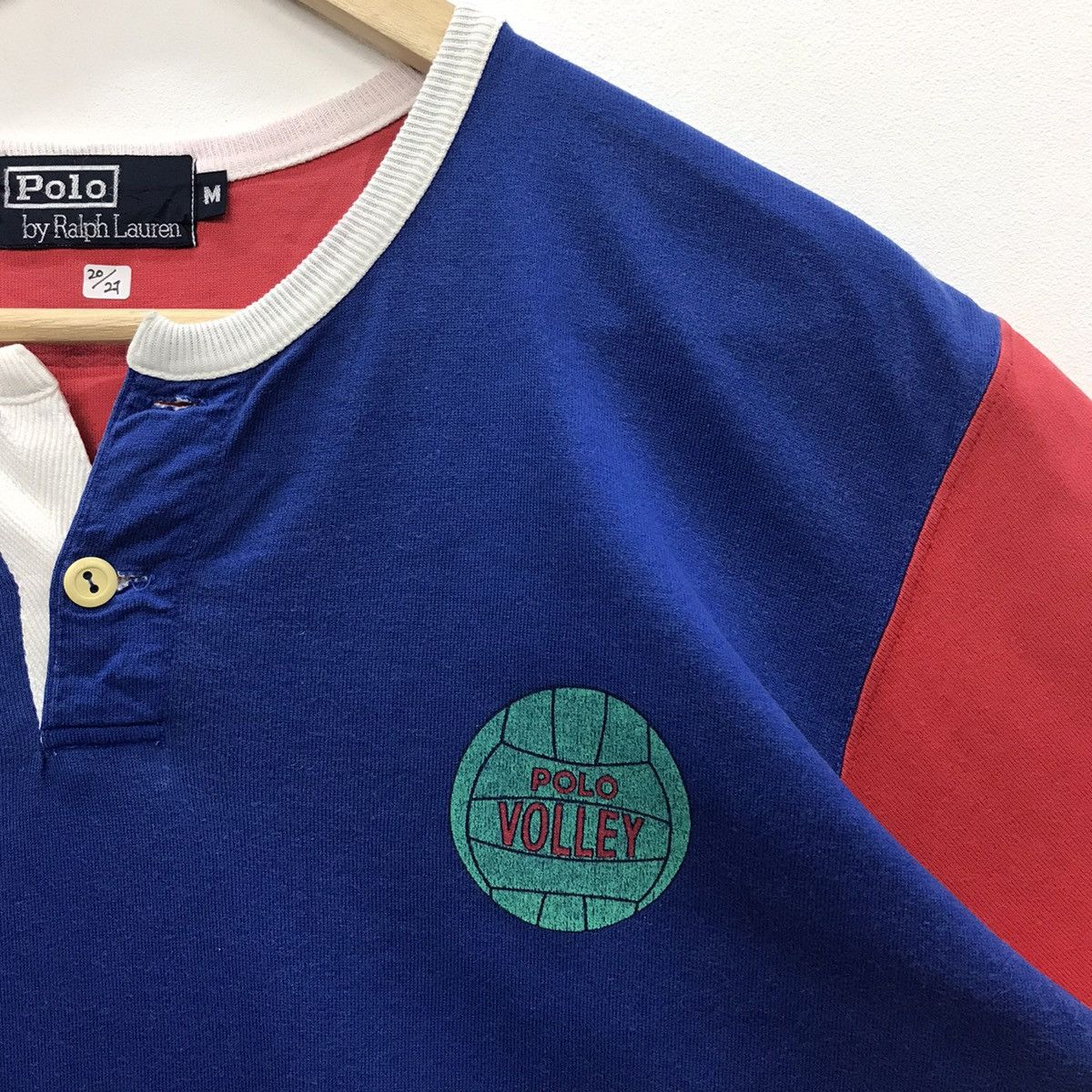 Polo Ralph Lauren × Vintage Rare!! Polo Ralph Lauren Polo Volley Ball Tee Size US M / EU 48-50 / 2 - 5 Thumbnail