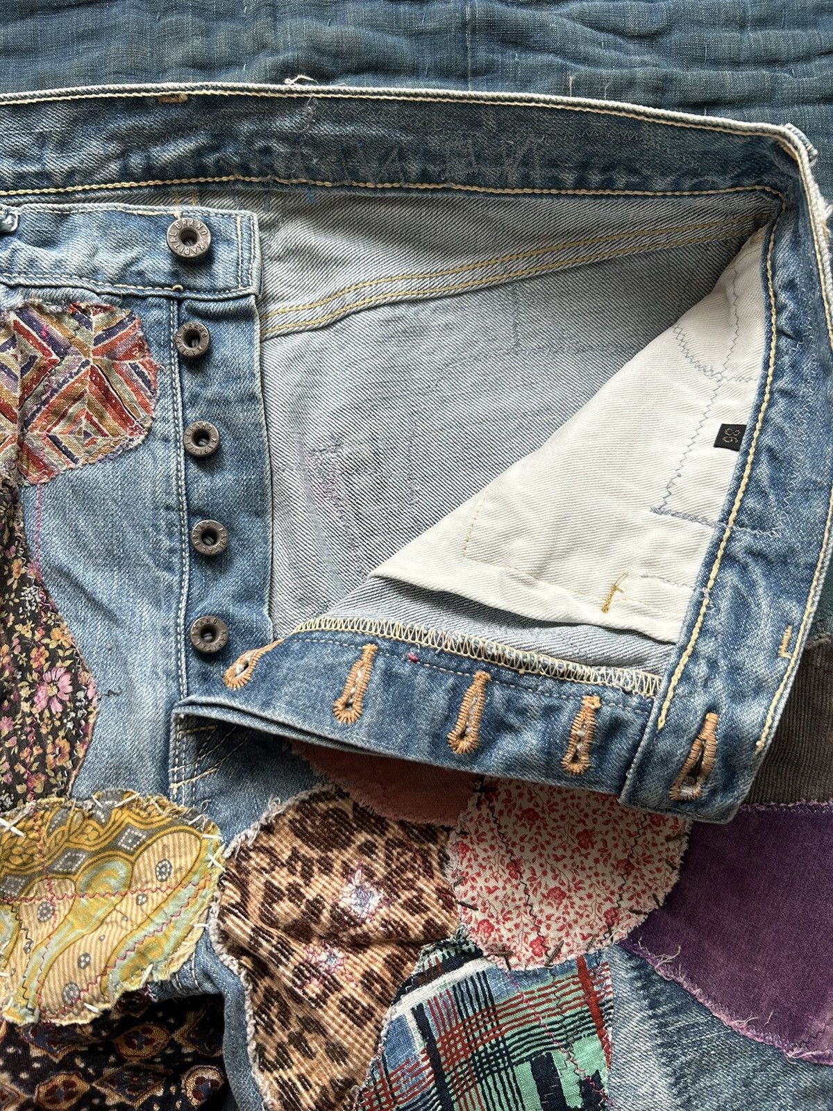 Kapital Kapital Patchwork monkey Cisco insane hippie remake kountry Size US 32 / EU 48 - 5 Thumbnail