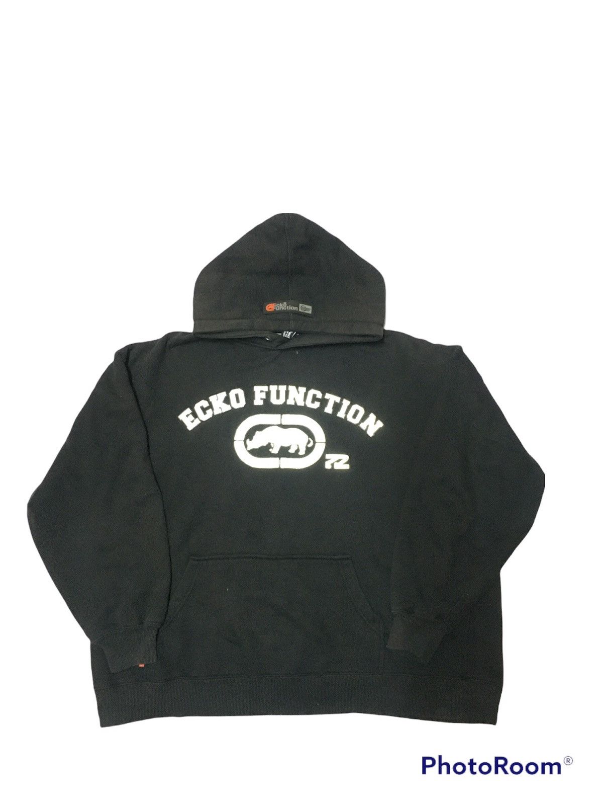 image of Ecko Unltd Black Faded Eco Function Hoodie, Men's (Size XL)