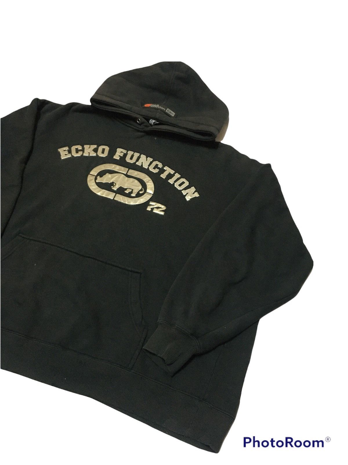 Ecko Unltd. Black Faded Eco Function Hoodie Size US XL / EU 56 / 4 - 2 Thumbnail