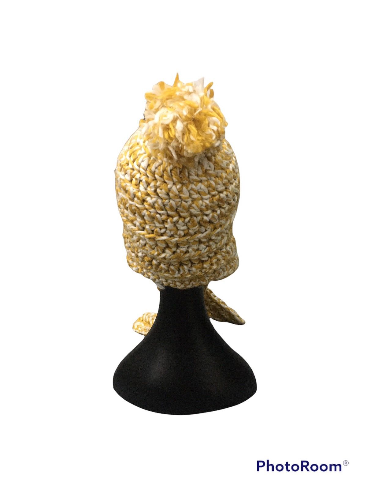 Vintage Vintage Yellow Wool Hand Knitted Size ONE SIZE - 3 Thumbnail