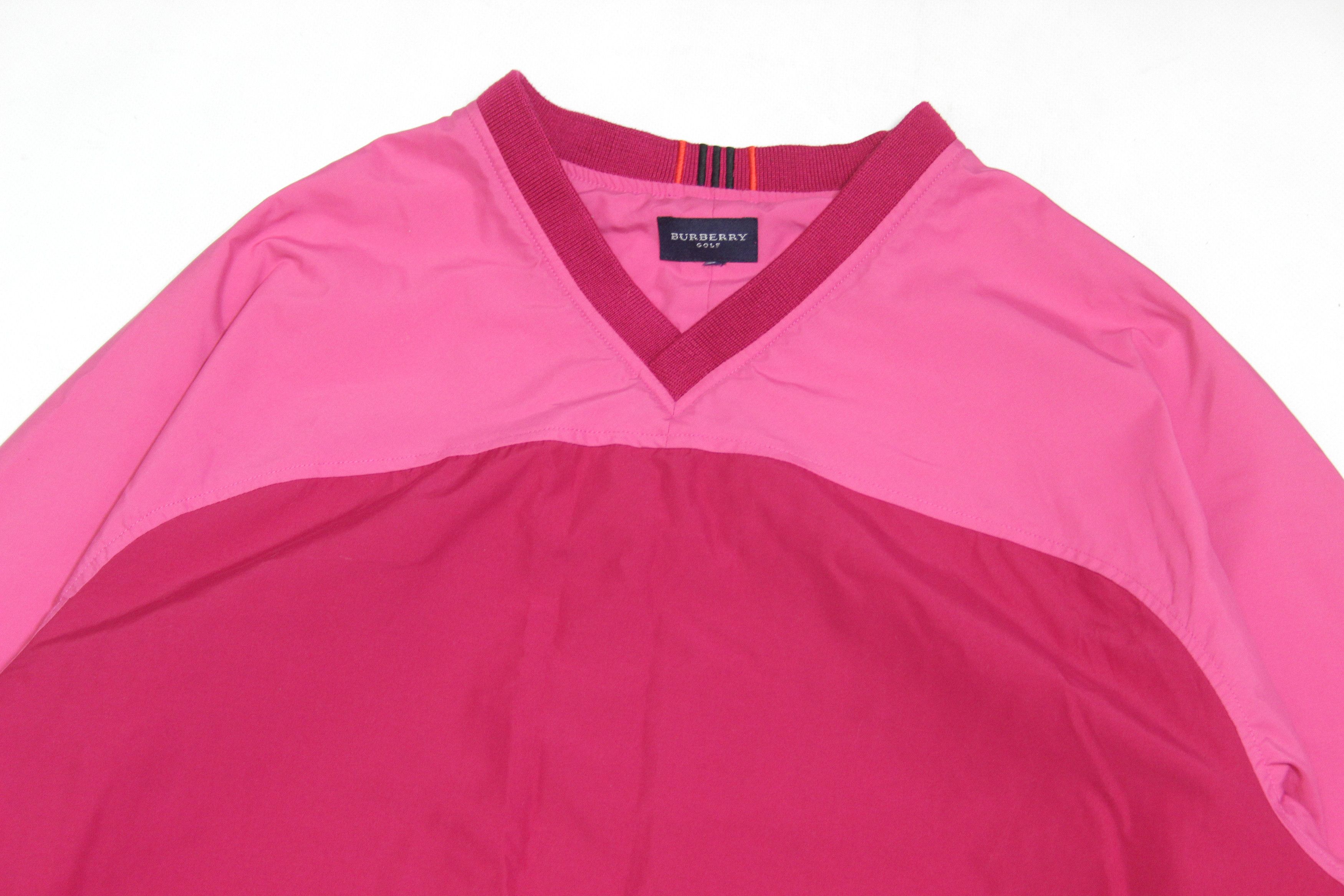 Burberry Golf Logo Pink Polyester Pockets Sweatshirt Vintage Size US L / EU 52-54 / 3 - 3 Thumbnail