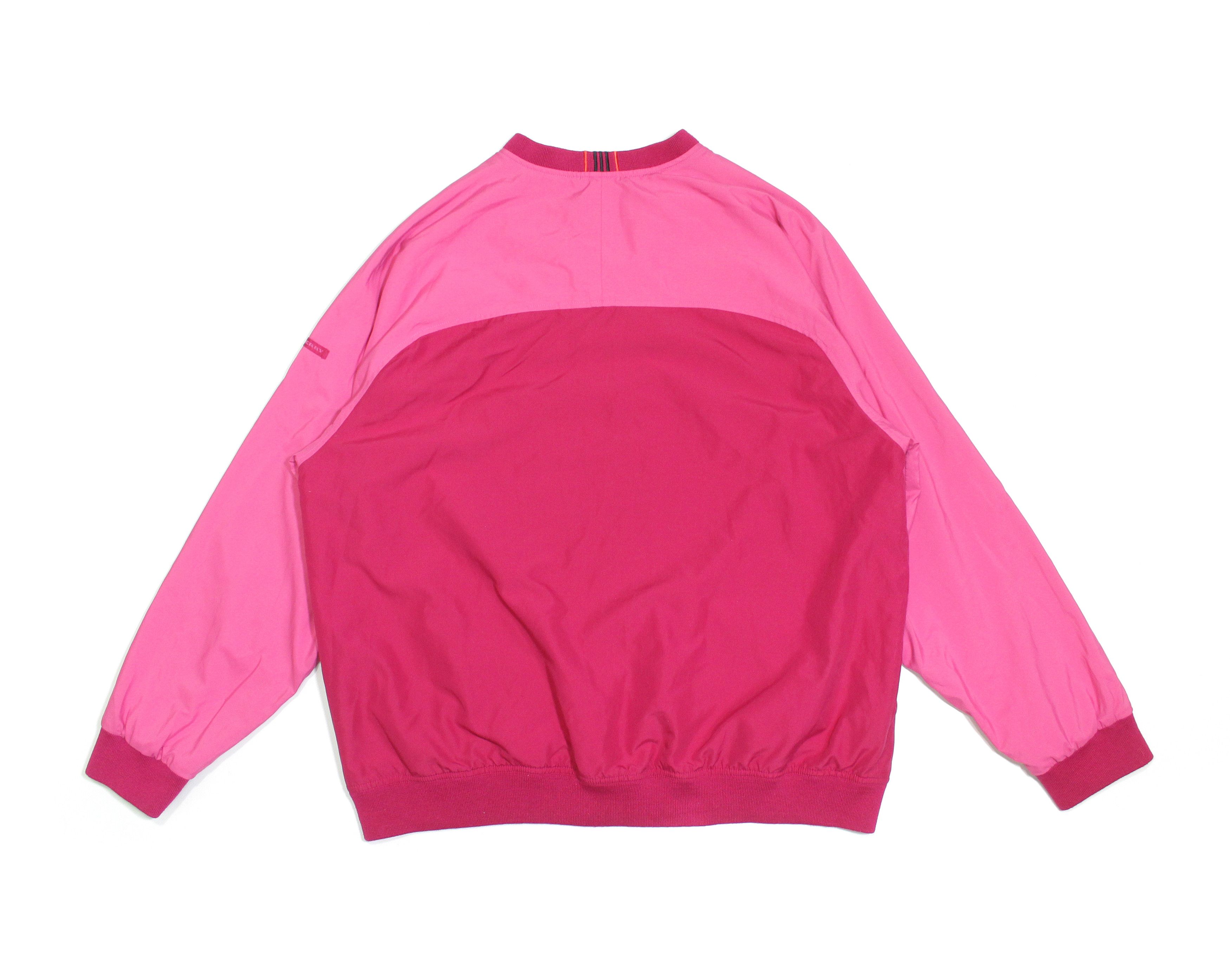 Burberry Golf Logo Pink Polyester Pockets Sweatshirt Vintage Size US L / EU 52-54 / 3 - 2 Thumbnail