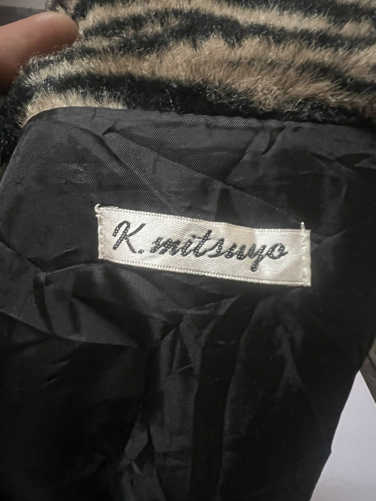 Japanese Brand Sick🔥Japanese Brand K. mitsuyo Leopord Vest Mohair Size US M / EU 48-50 / 2 - 5 Thumbnail