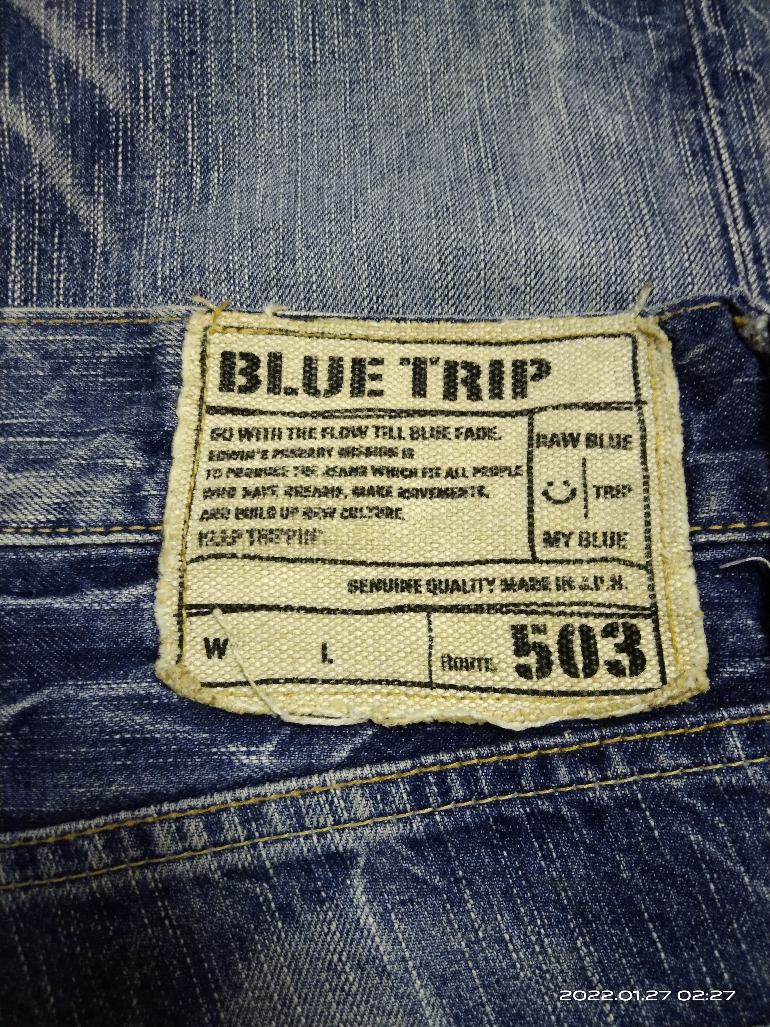 Japanese Brand SUPER SICK FLARE🔥MADE IN JAPAN WASHED BLUE DENIM PANTS Size US 30 / EU 46 - 6 Thumbnail