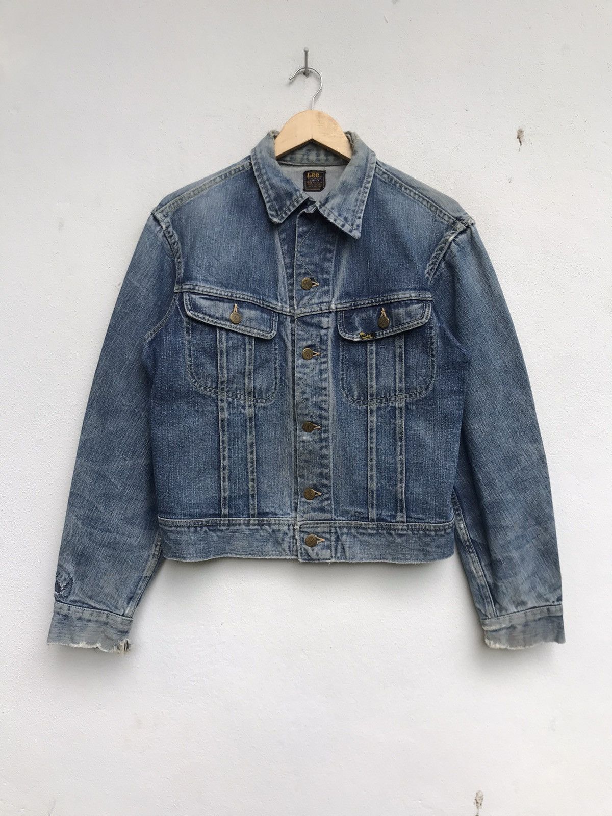 Lee Vintage 60s Lee Riders Made in USA Trucker Denim Jacket Size US S / EU 44-46 / 1 - 1 Thumbnail