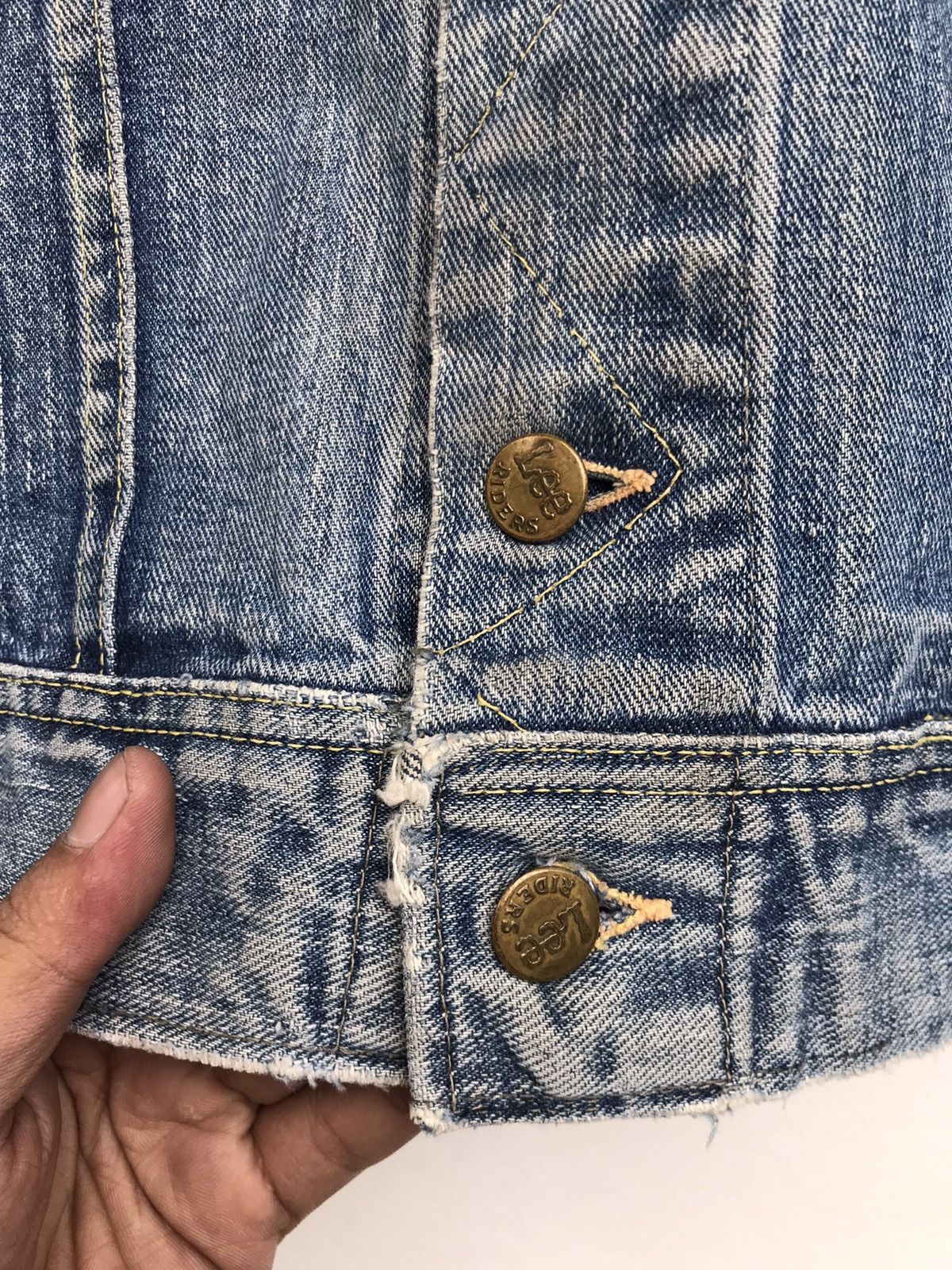 Lee Vintage 60s Lee Riders Made in USA Trucker Denim Jacket Size US S / EU 44-46 / 1 - 5 Thumbnail
