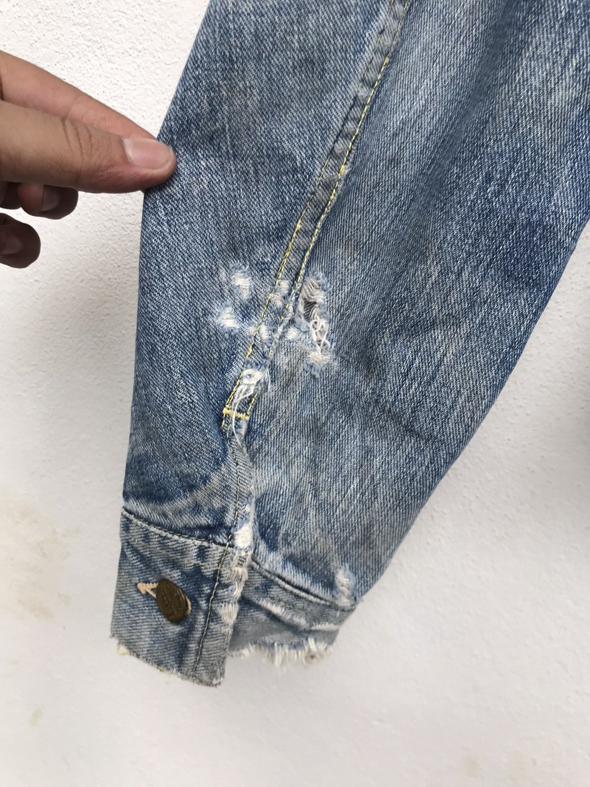 Lee Vintage 60s Lee Riders Made in USA Trucker Denim Jacket Size US S / EU 44-46 / 1 - 15 Thumbnail